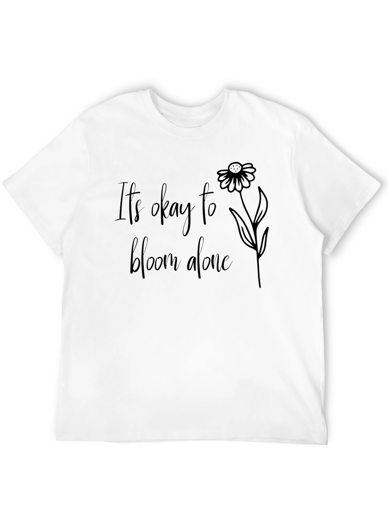 Bloom Alone Graphic Tee - Stylish Comfort