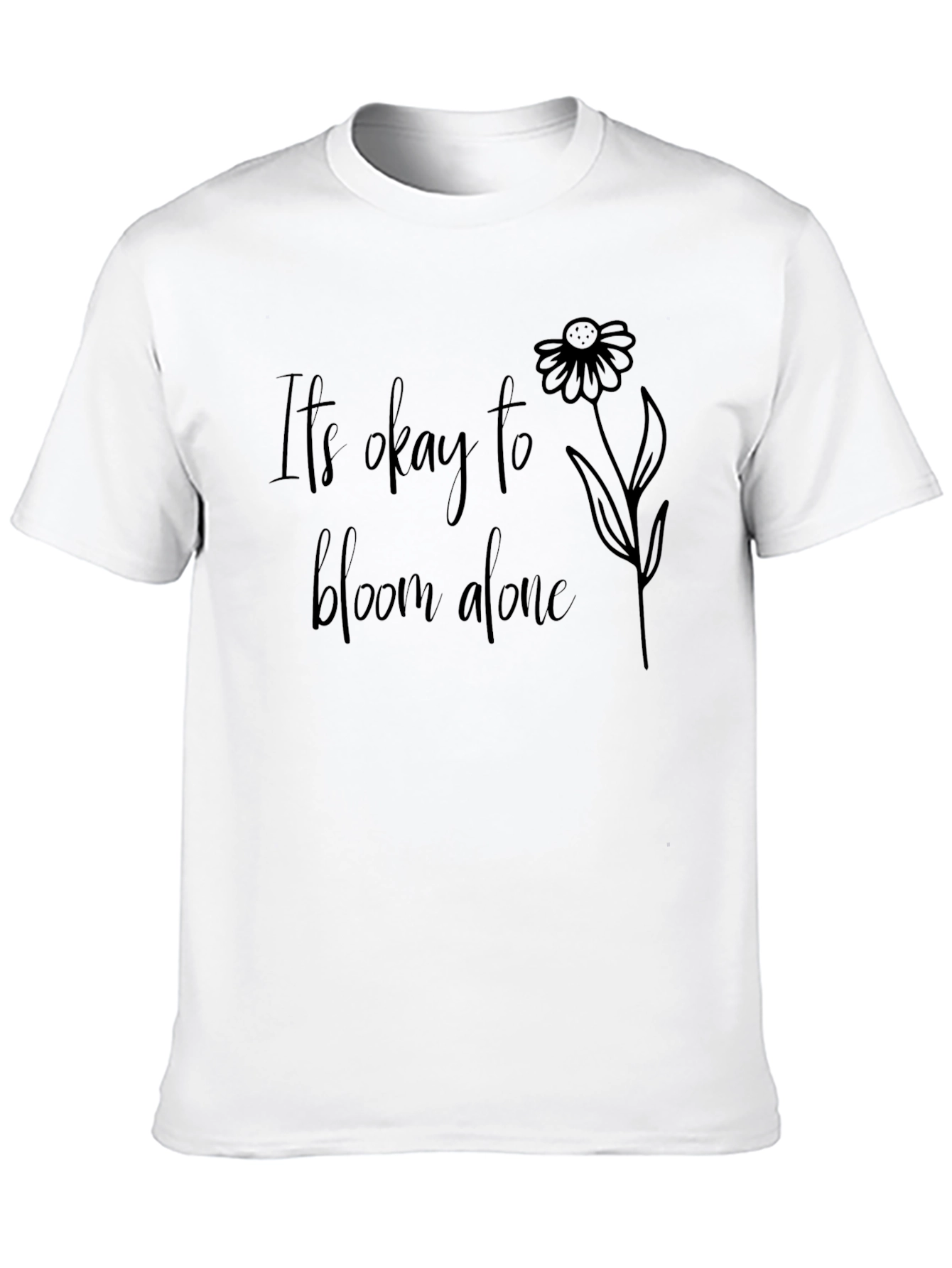 Bloom Alone Graphic Tee - Stylish Comfort