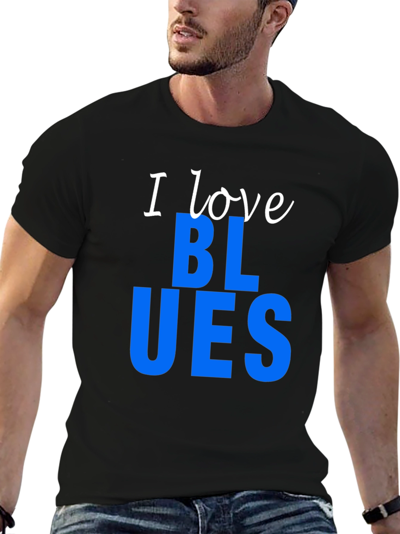 I Love Blues Graphic T-Shirt