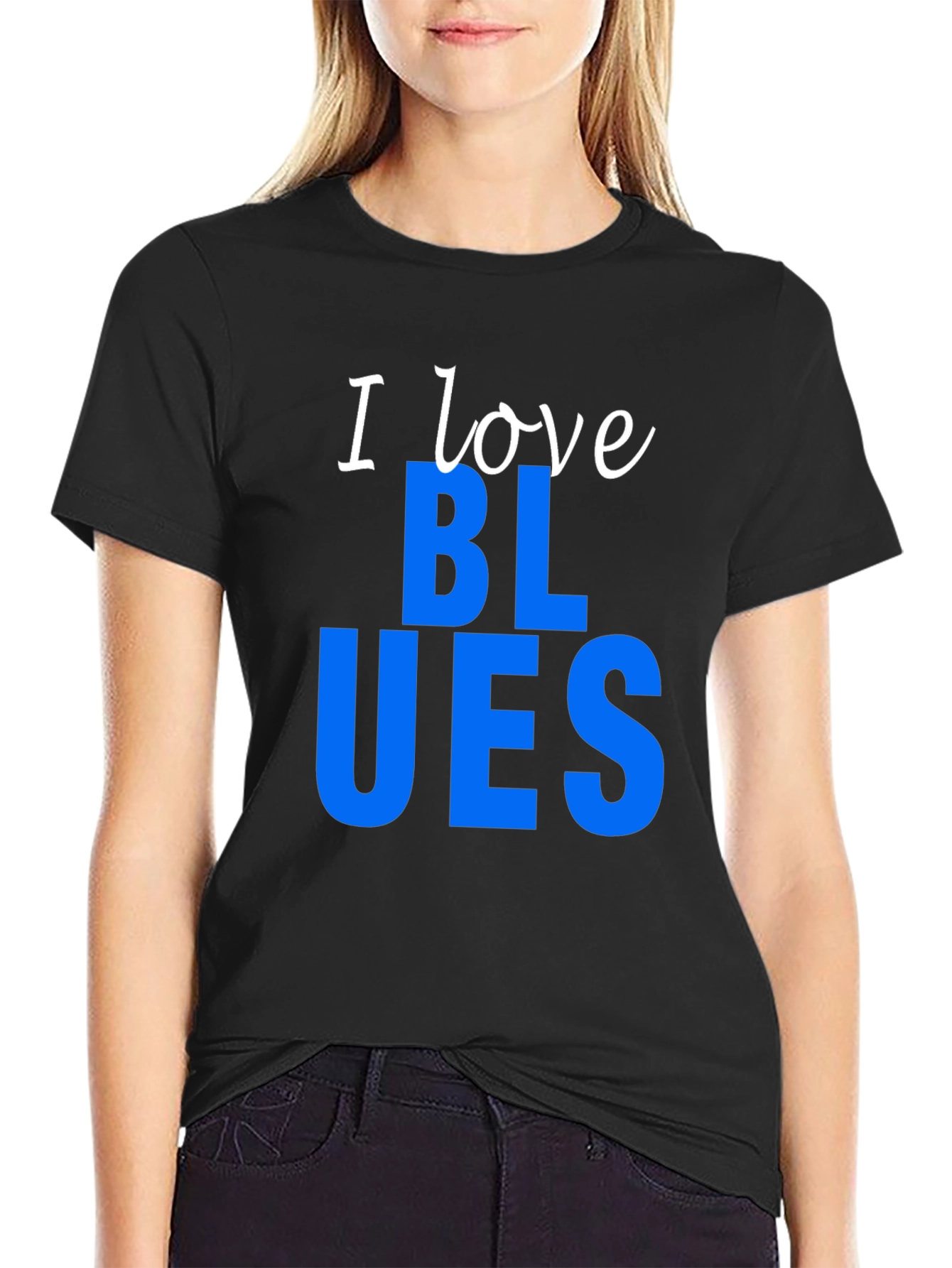 I Love Blues Graphic T-Shirt
