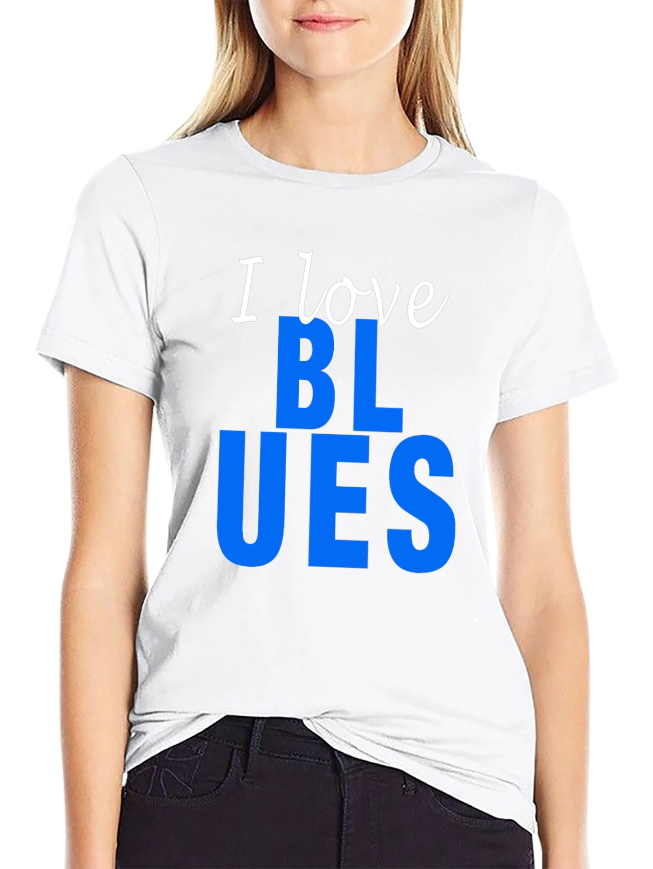 I Love Blues Graphic T-Shirt