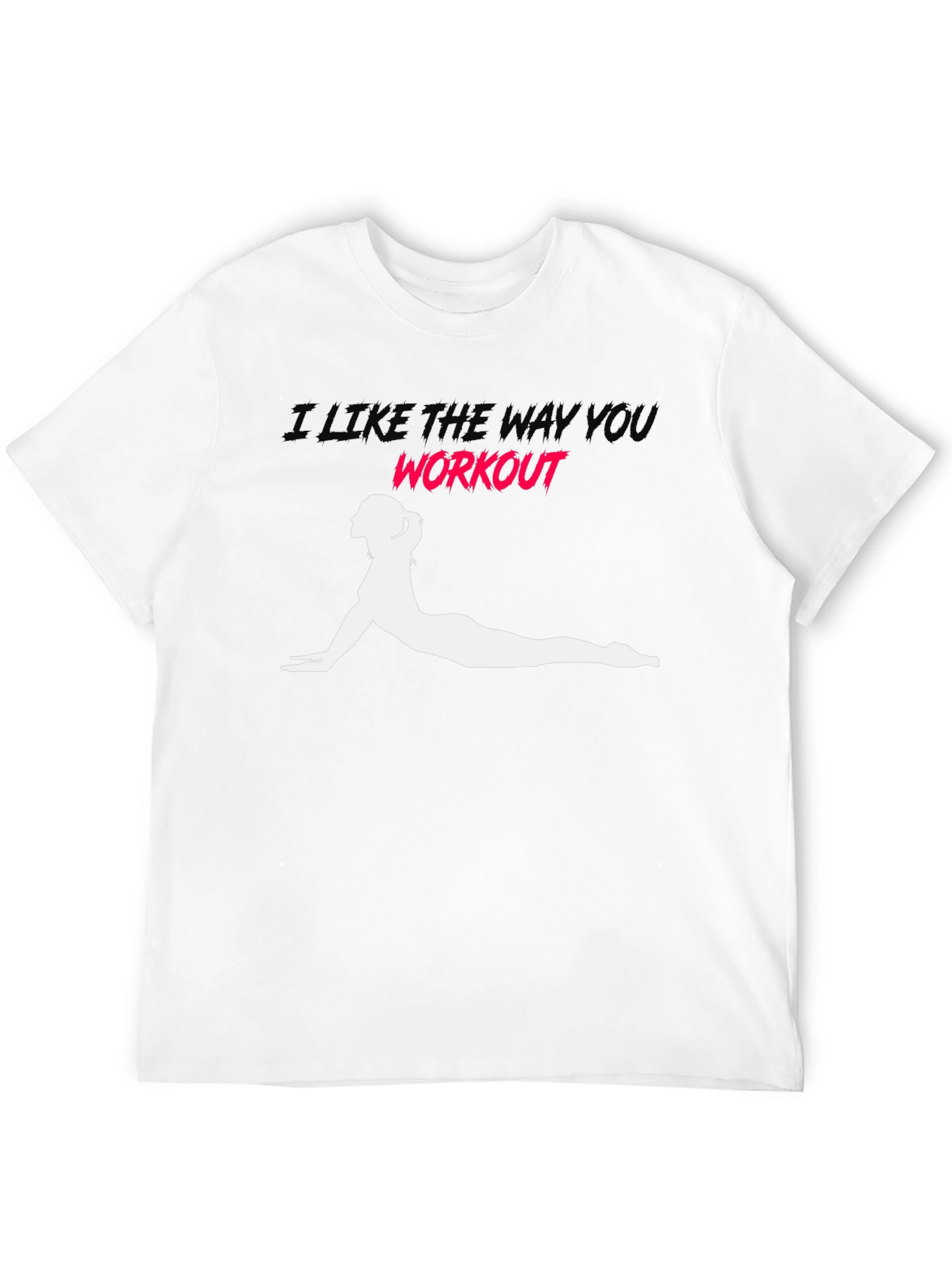 Workout Pose Graphic Tee - Black