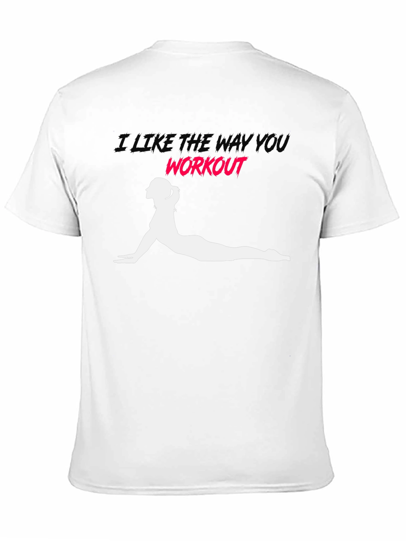 Workout Pose Graphic Tee - Black