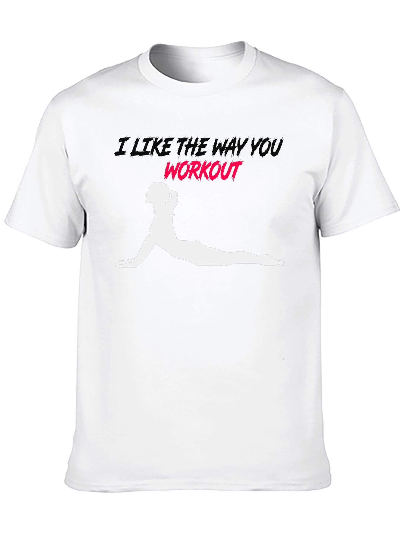 Workout Pose Graphic Tee - Black