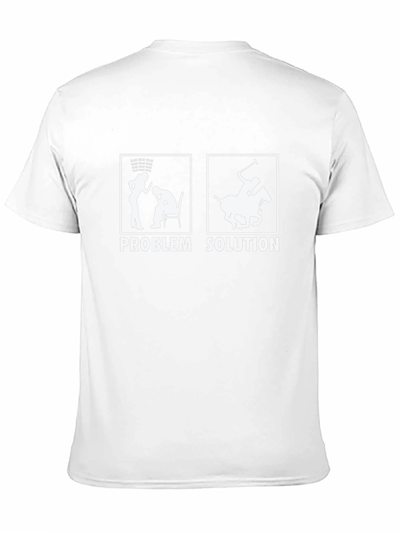 Problem Solution Polo Humor T-Shirt