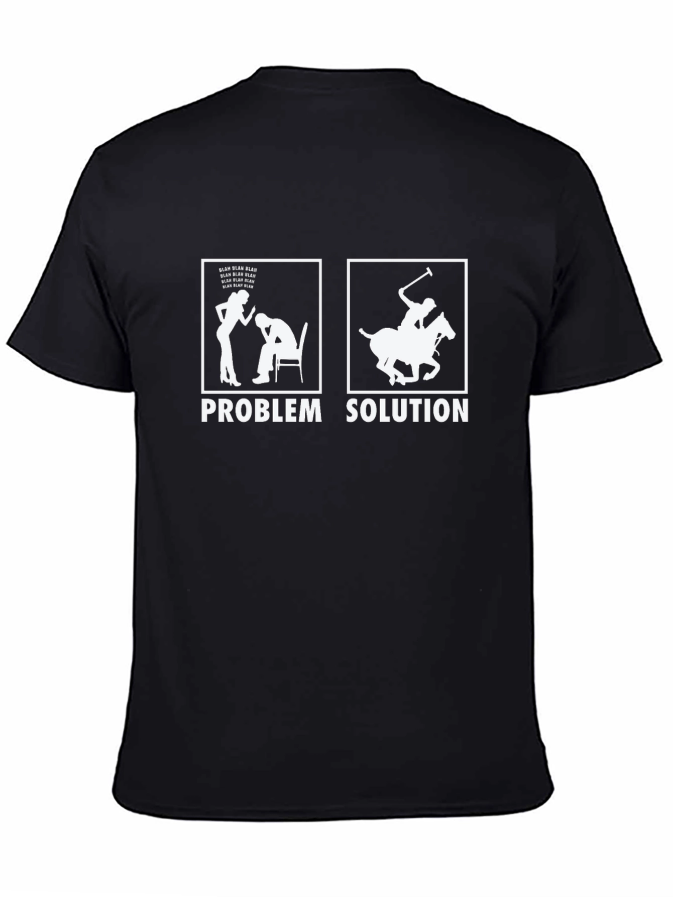 Problem Solution Polo Humor T-Shirt