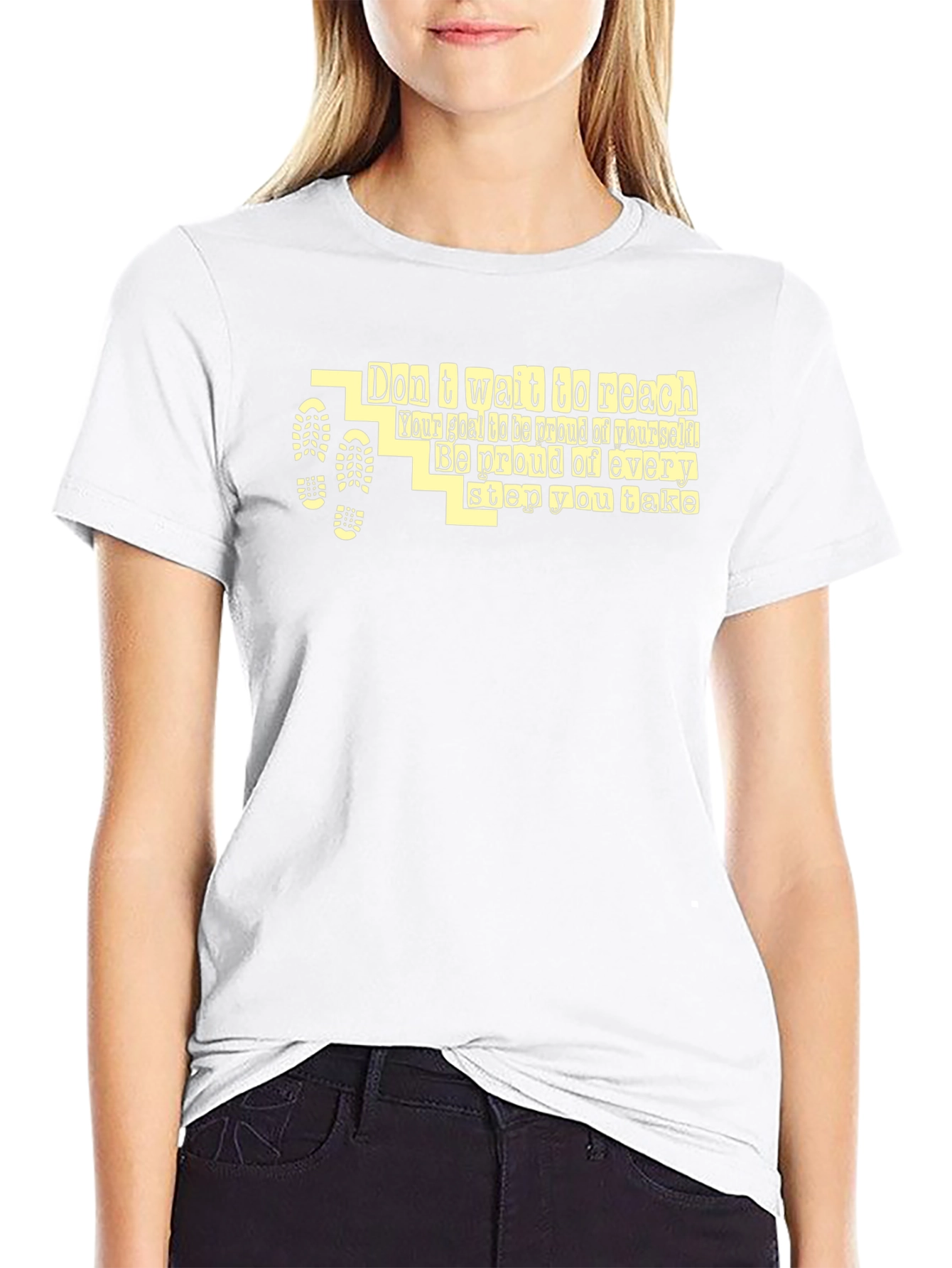Motivational Graphic T-Shirt - Dont Wait to Reach