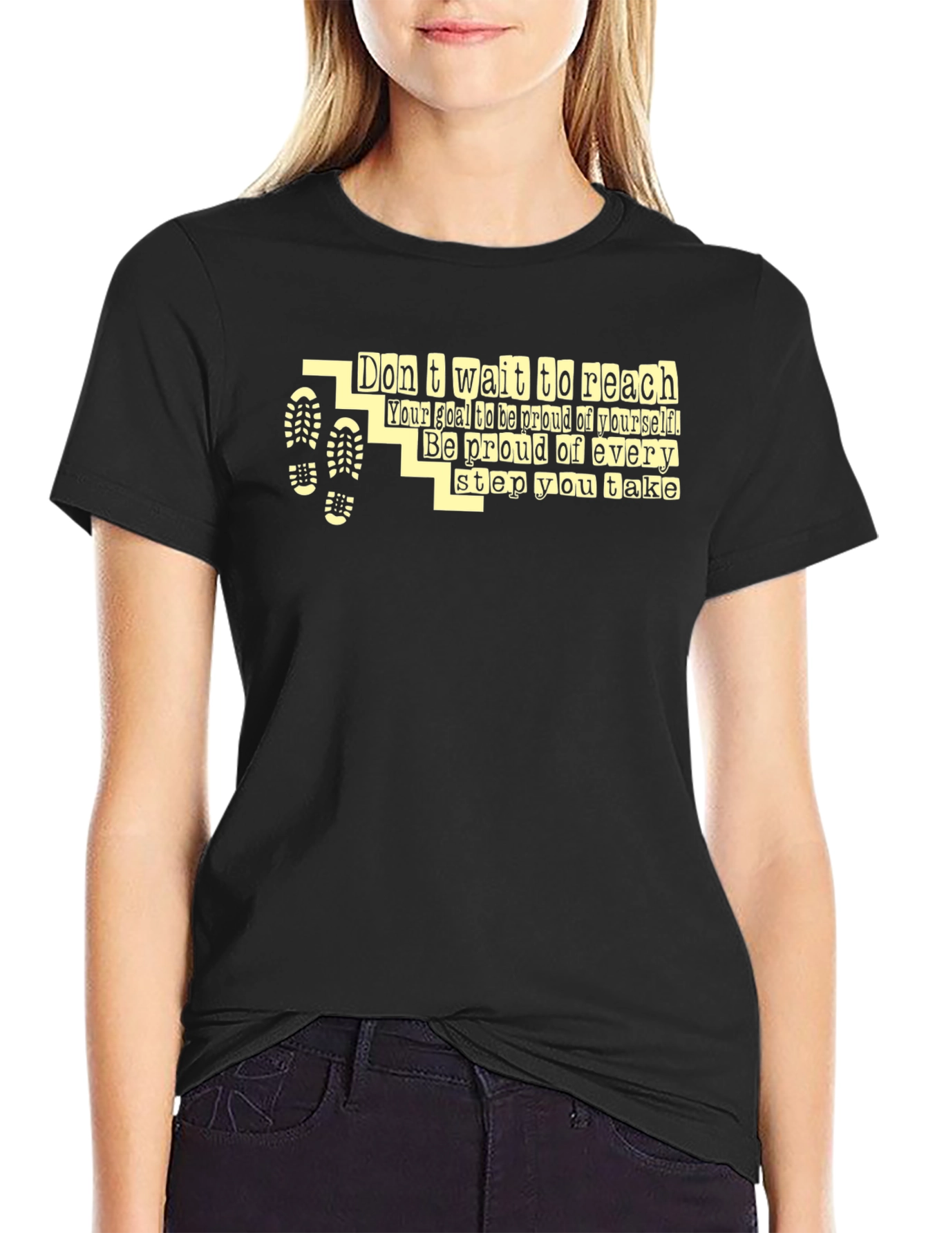 Motivational Graphic T-Shirt - Dont Wait to Reach