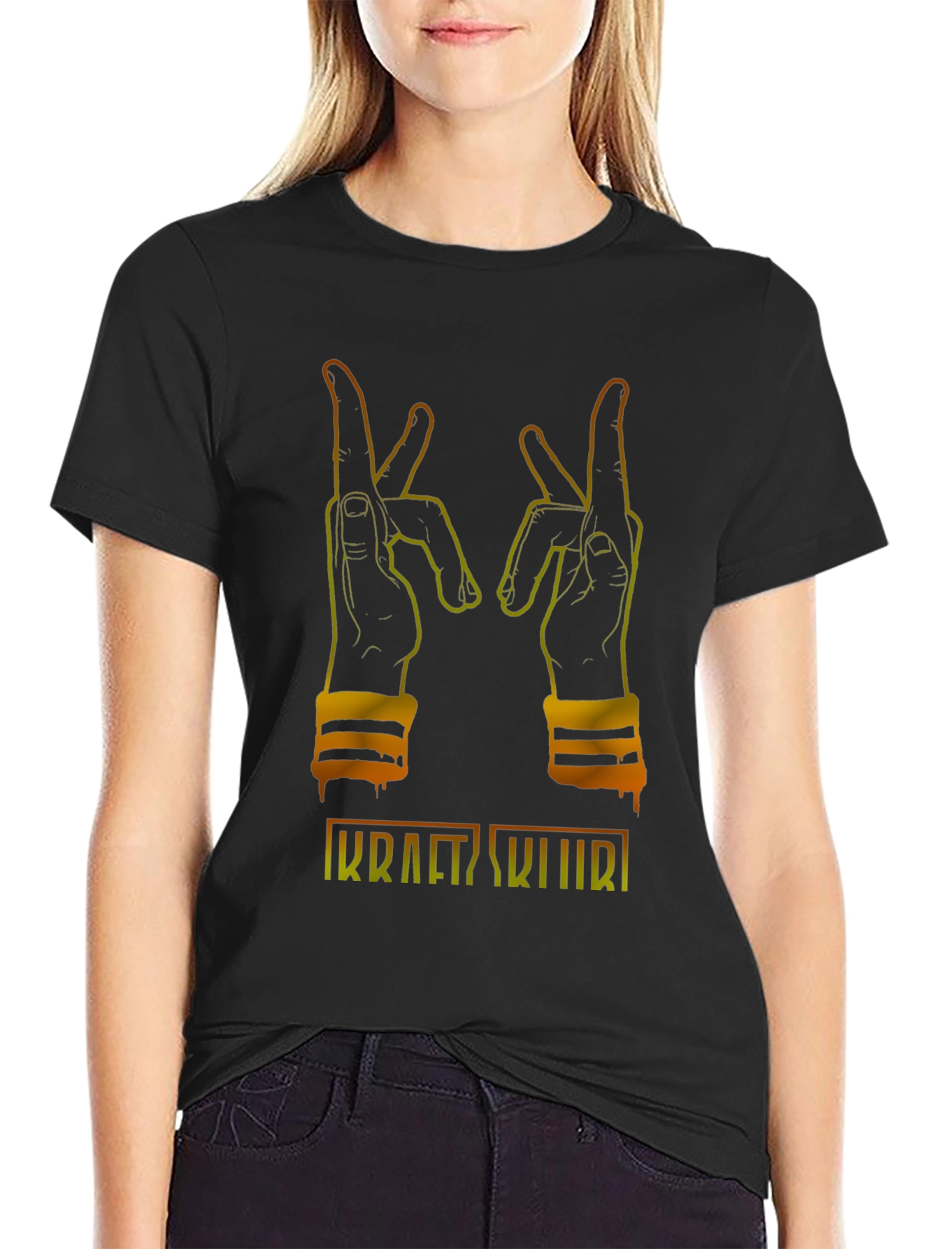 Kraft Skulls Tee - Edgy & Stylish Black T-Shirt