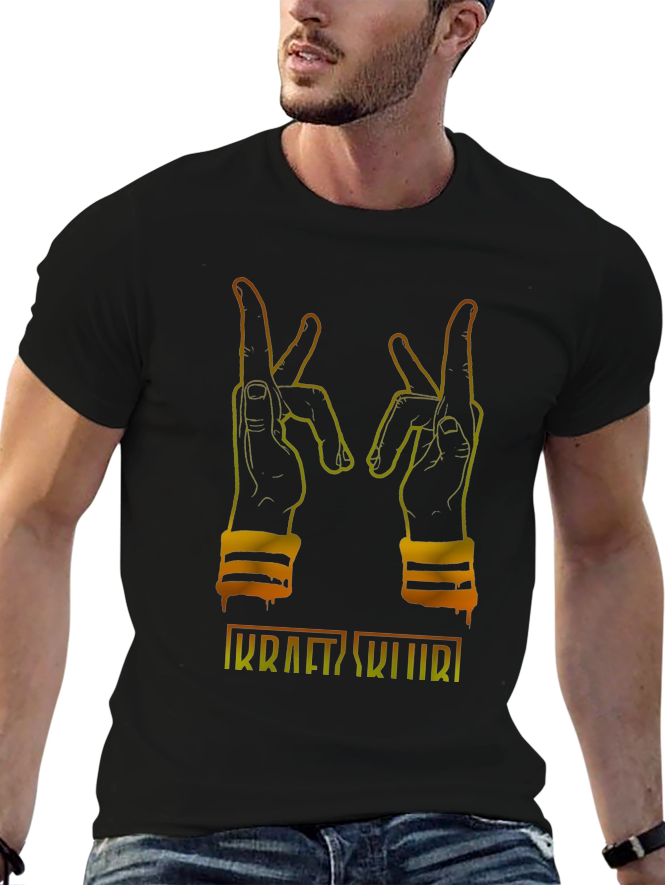 Kraft Skulls Tee - Edgy & Stylish Black T-Shirt