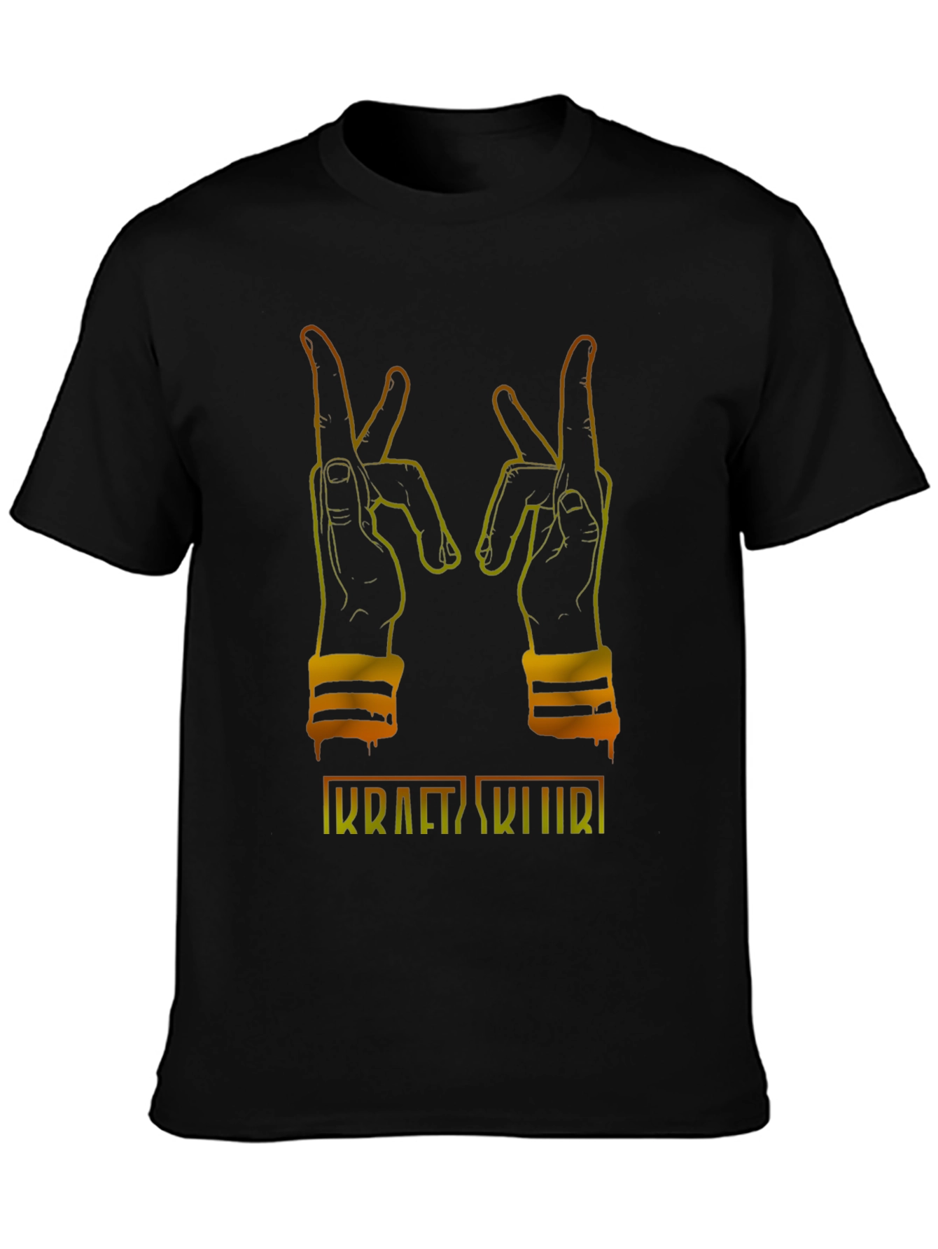 Kraft Skulls Tee - Edgy & Stylish Black T-Shirt