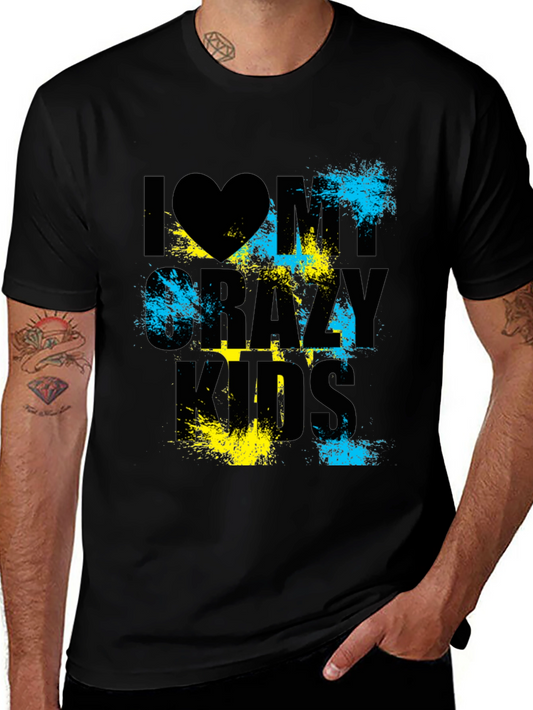 I Heart My Crazy Kids Graphic T-Shirt