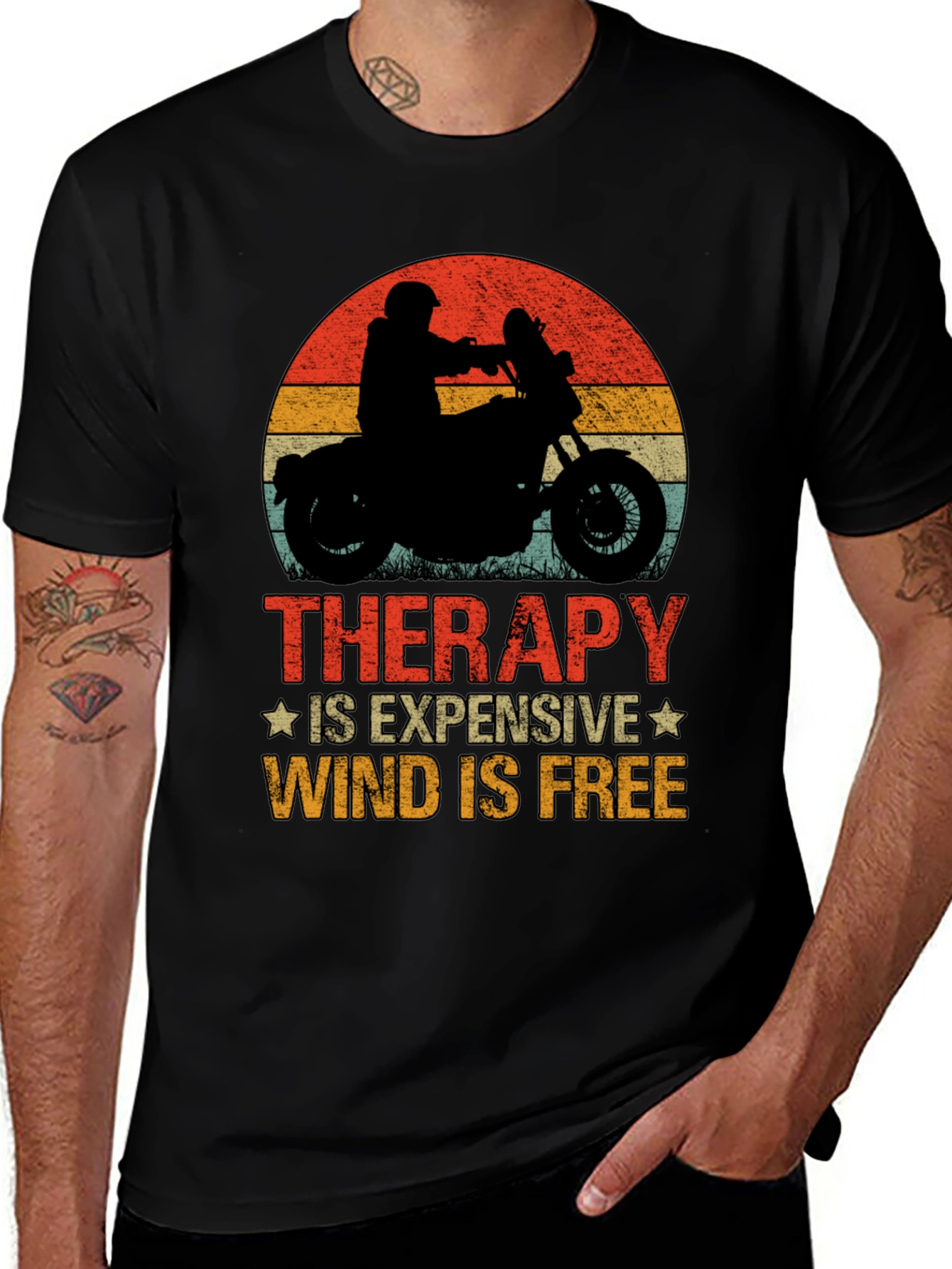 Therapy Wind Free Motorcycle Graphic Tee