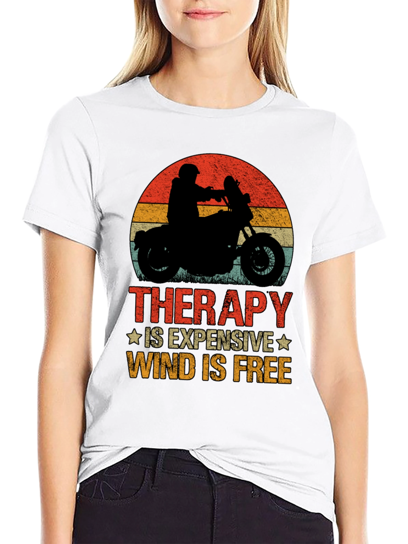 Therapy Wind Free Motorcycle Graphic Tee