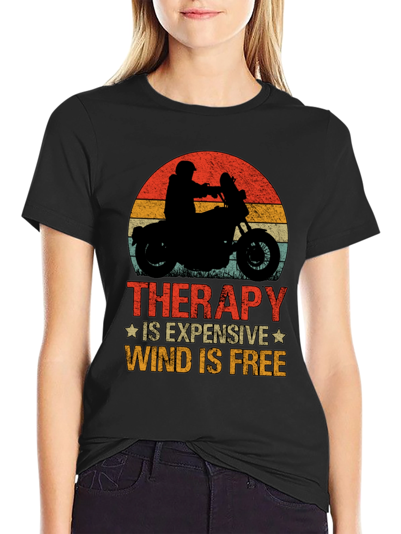 Therapy Wind Free Motorcycle Graphic Tee