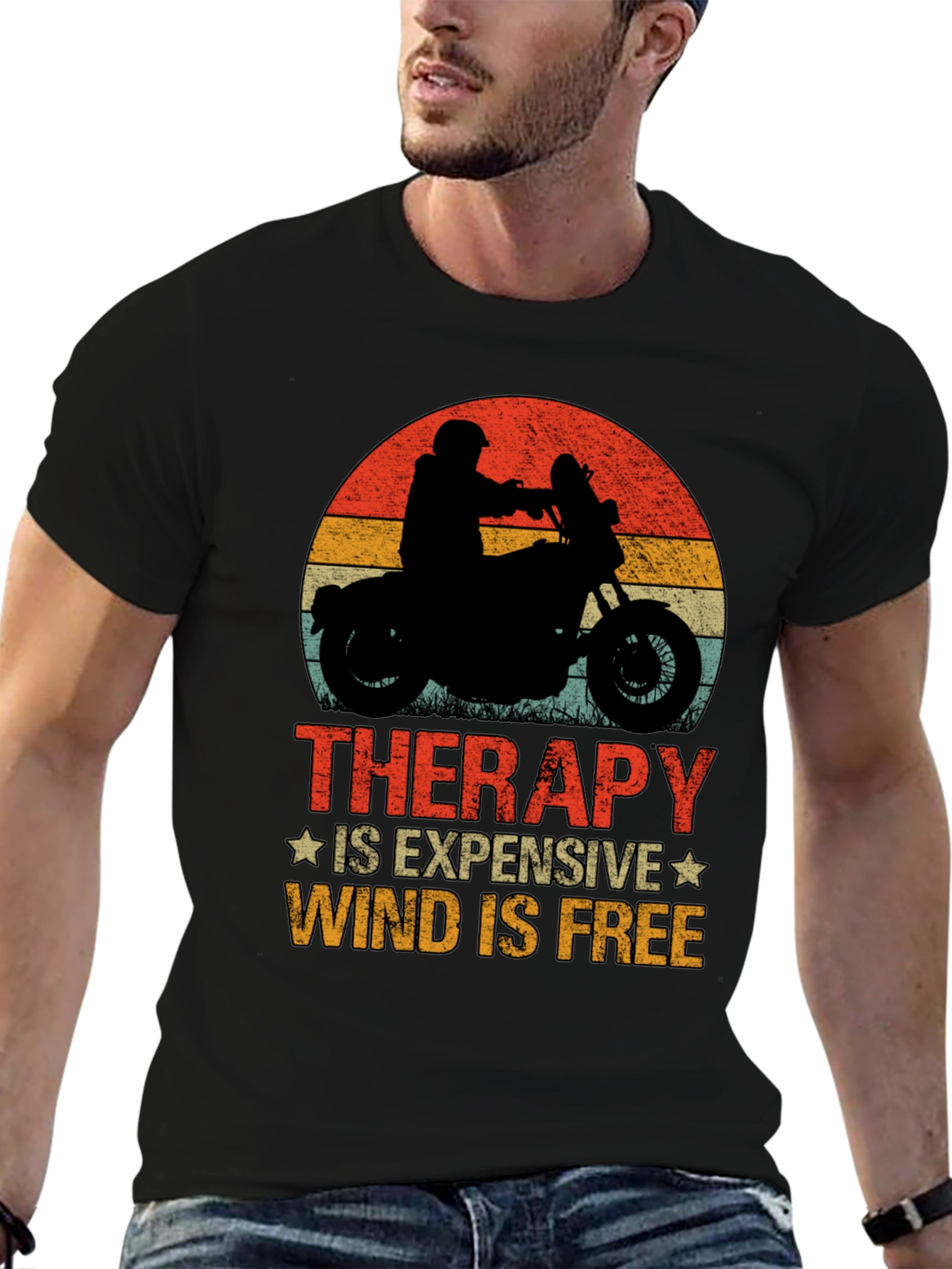 Therapy Wind Free Motorcycle Graphic Tee