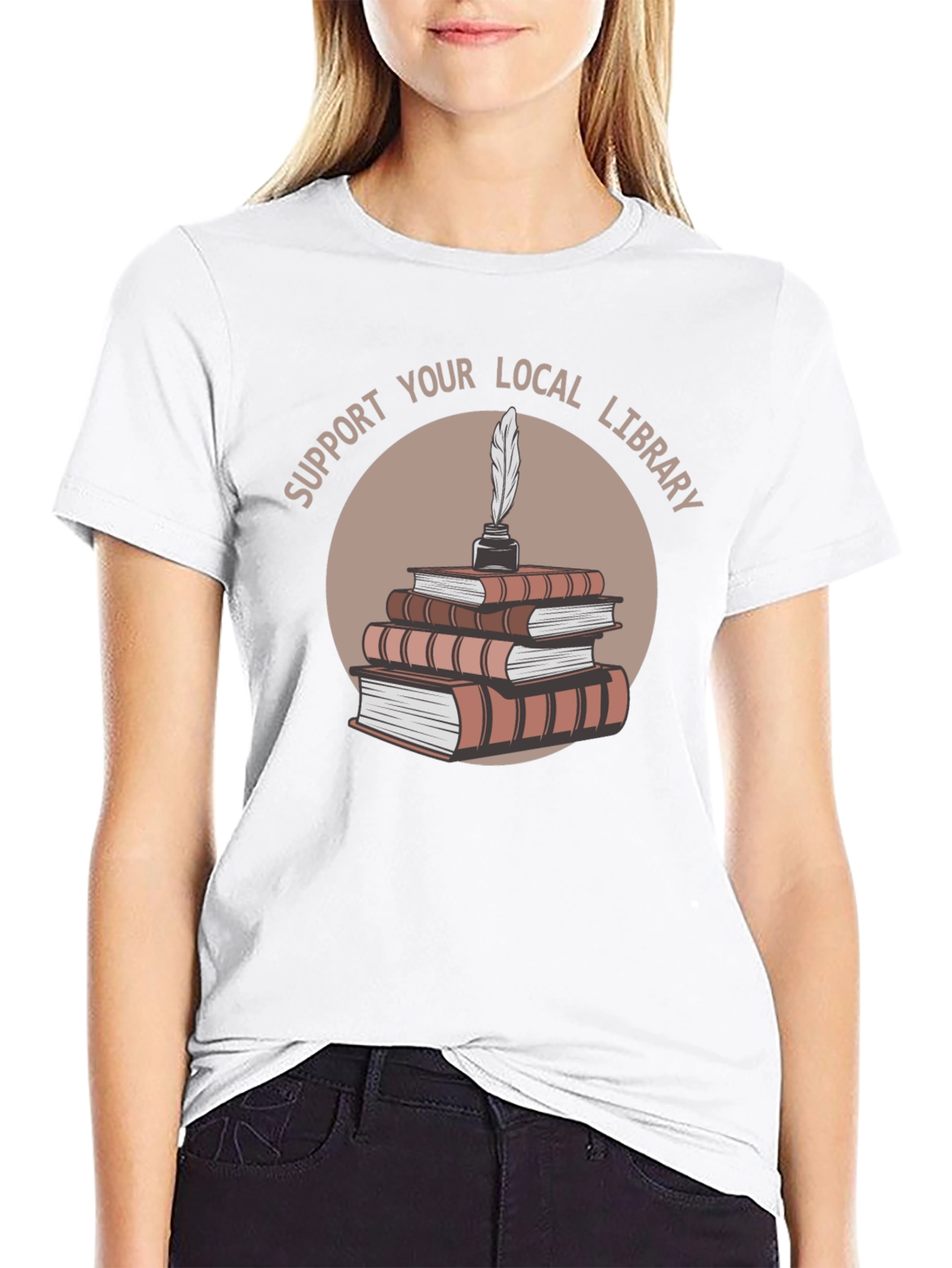 Support Your Local Library Graphic Tee