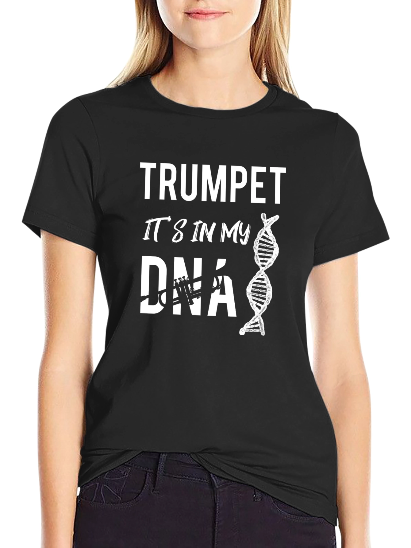 Trumpet DNA Black Graphic T-Shirt