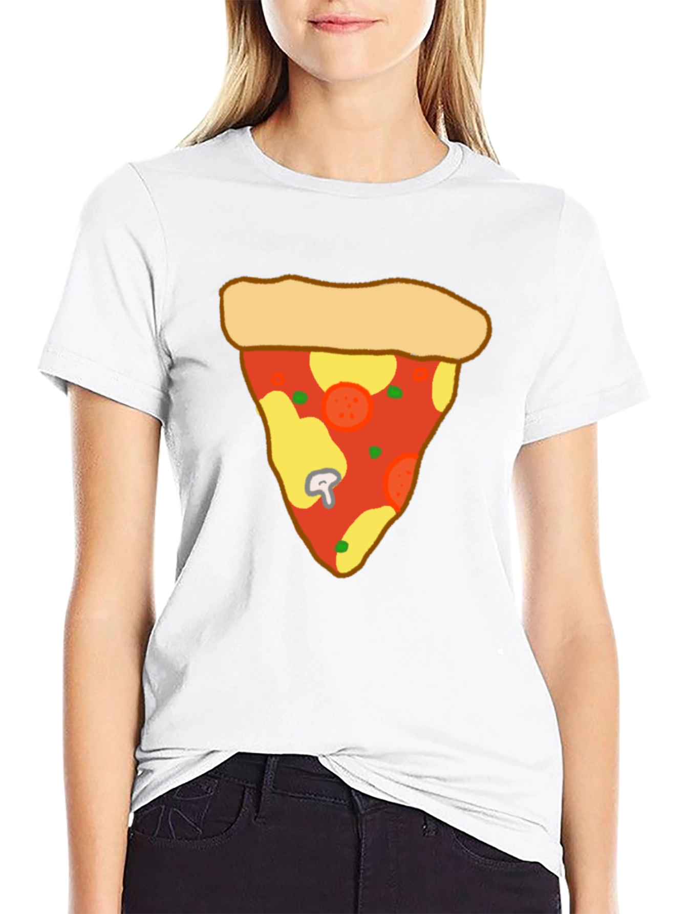 Pizza Slice Graphic Tee - Casual Comfort