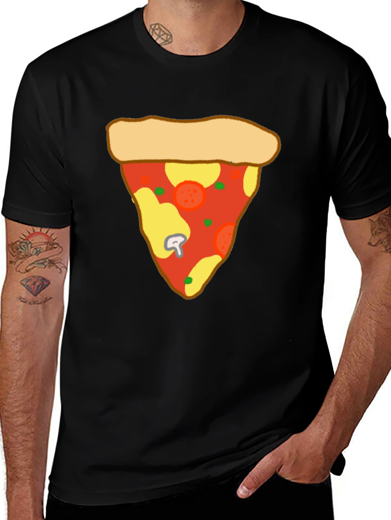 Pizza Slice Graphic Tee - Casual Comfort