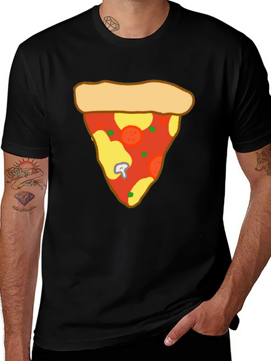 Pizza Slice Graphic Tee - Casual Comfort