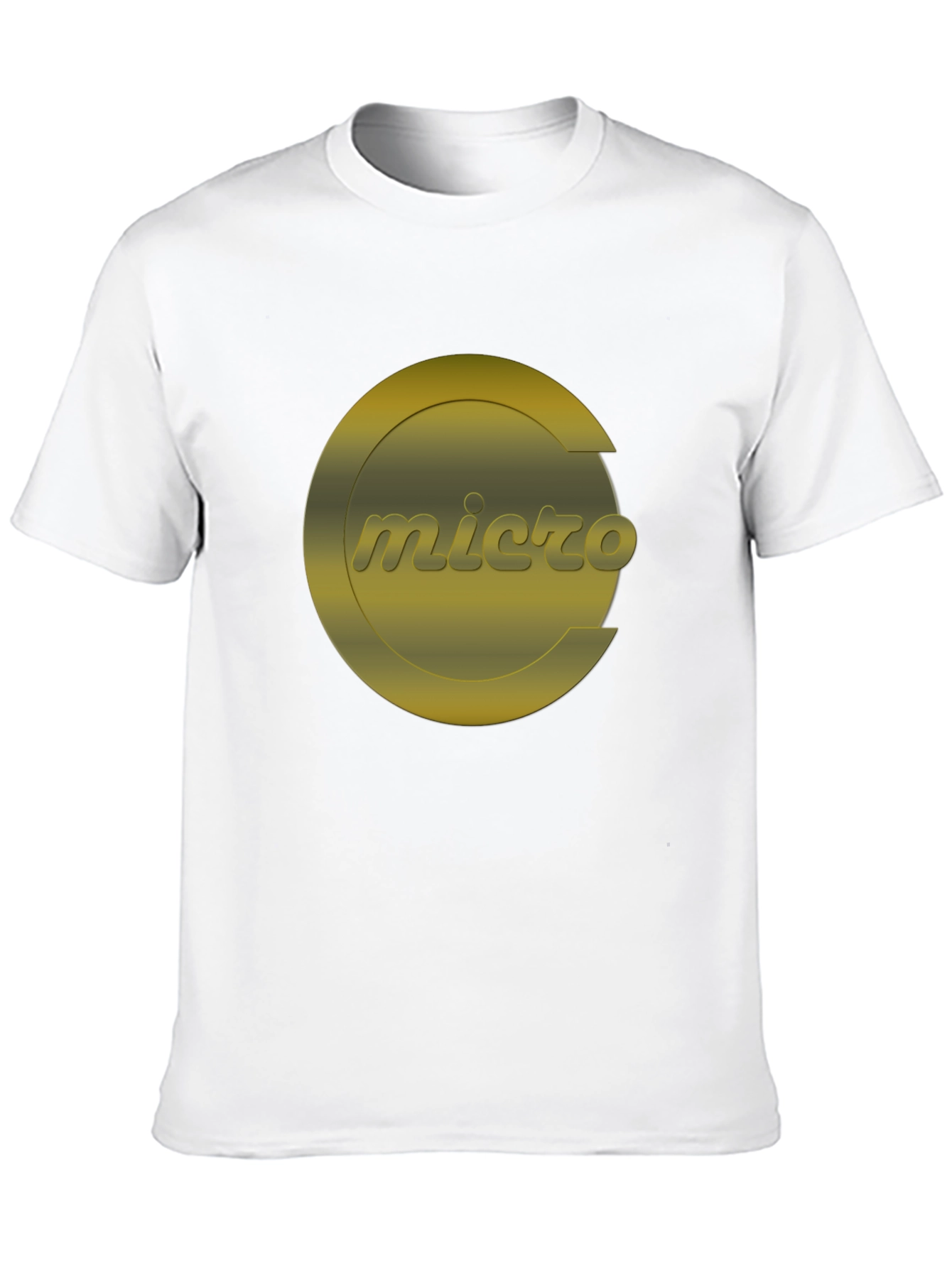 Micro Graphic T-Shirt - Black Crew Neck Tee