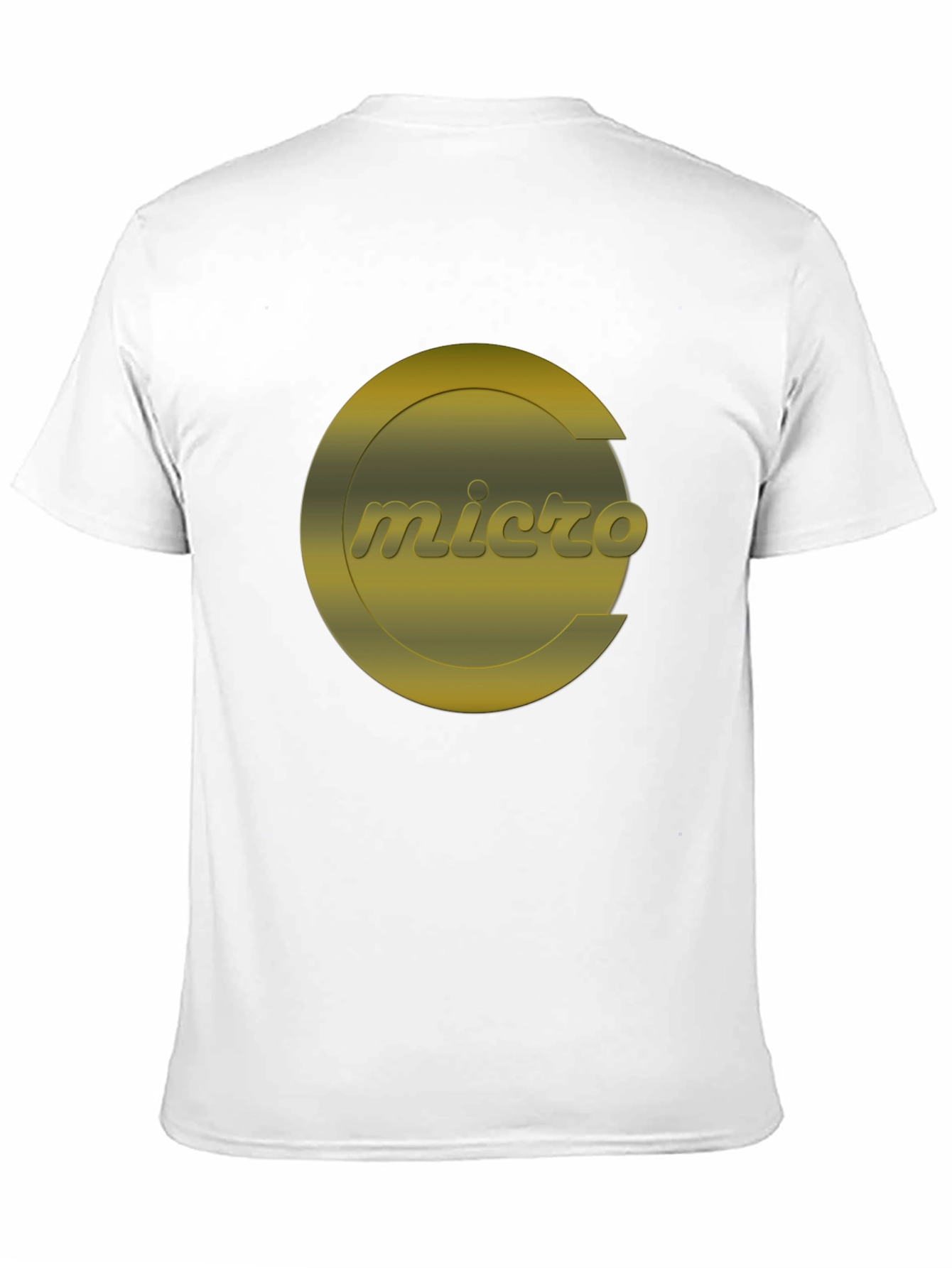 Micro Graphic T-Shirt - Black Crew Neck Tee