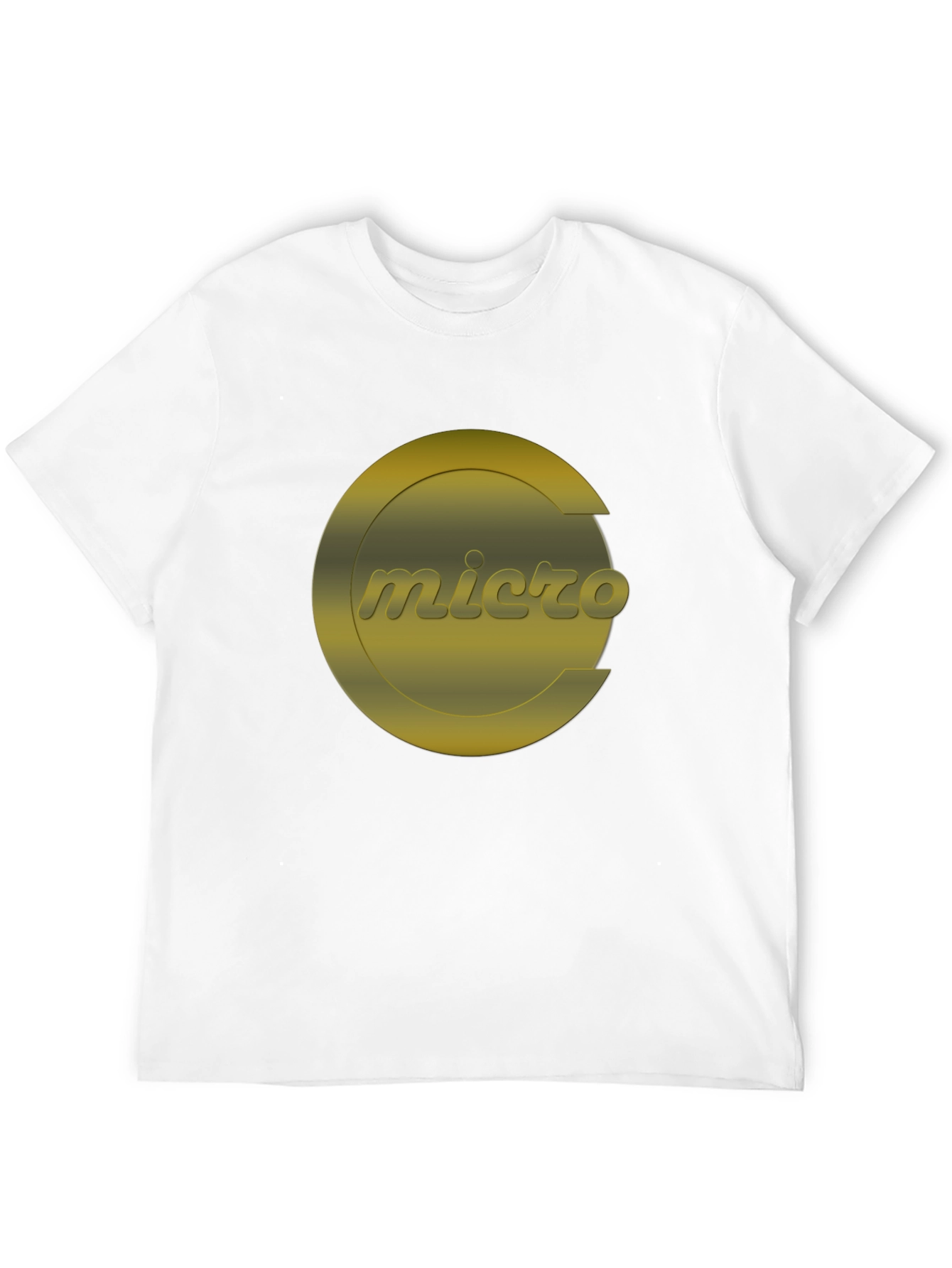 Micro Graphic T-Shirt - Black Crew Neck Tee