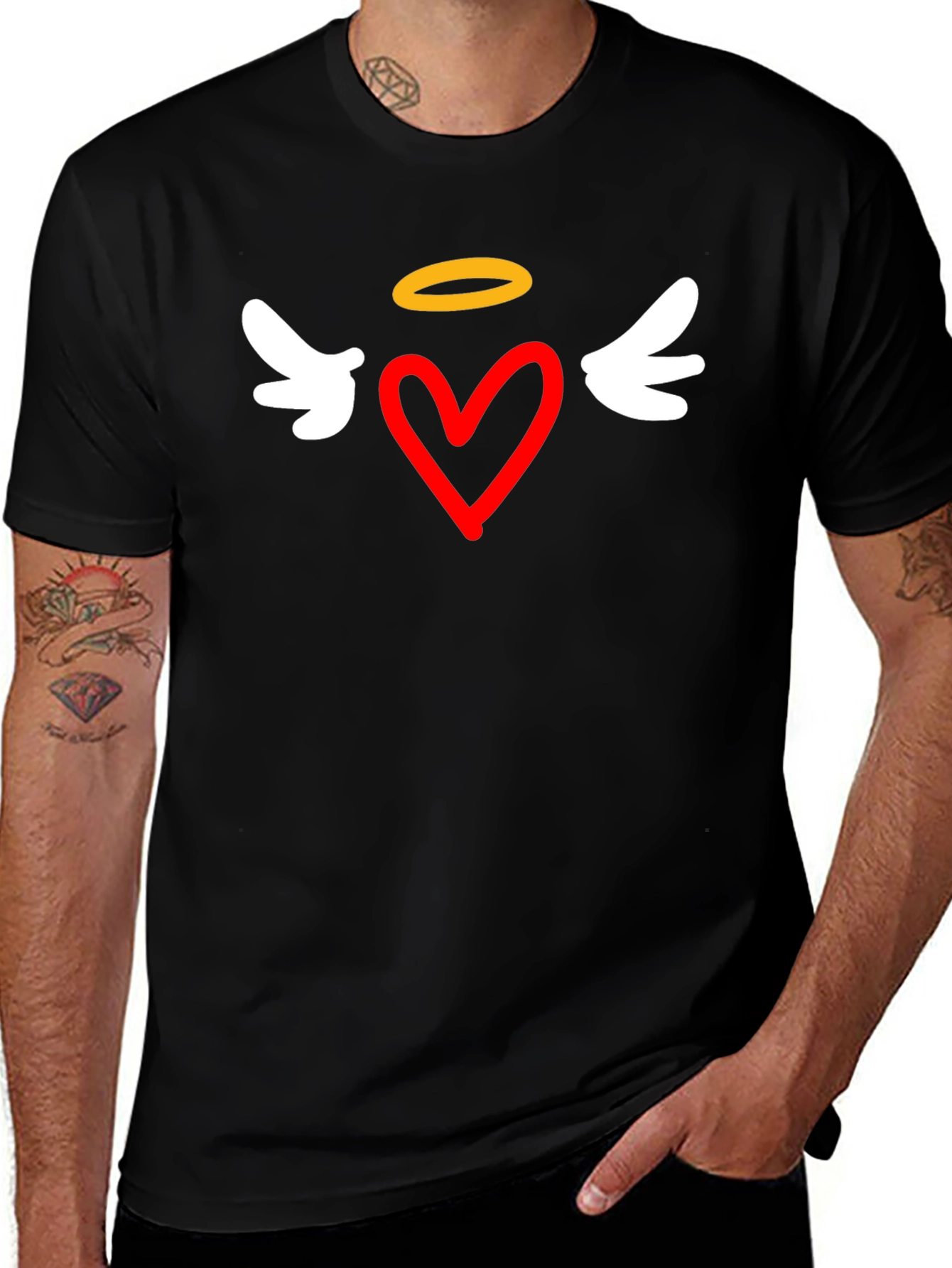 Heart Angel T-Shirt - Stylish Graphic Tee