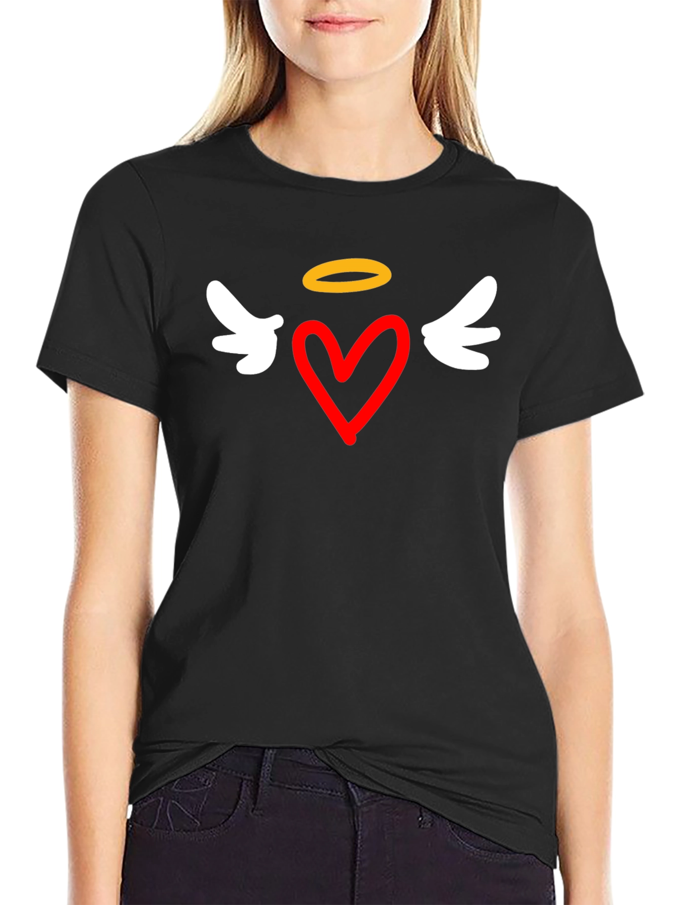Heart Angel T-Shirt - Stylish Graphic Tee