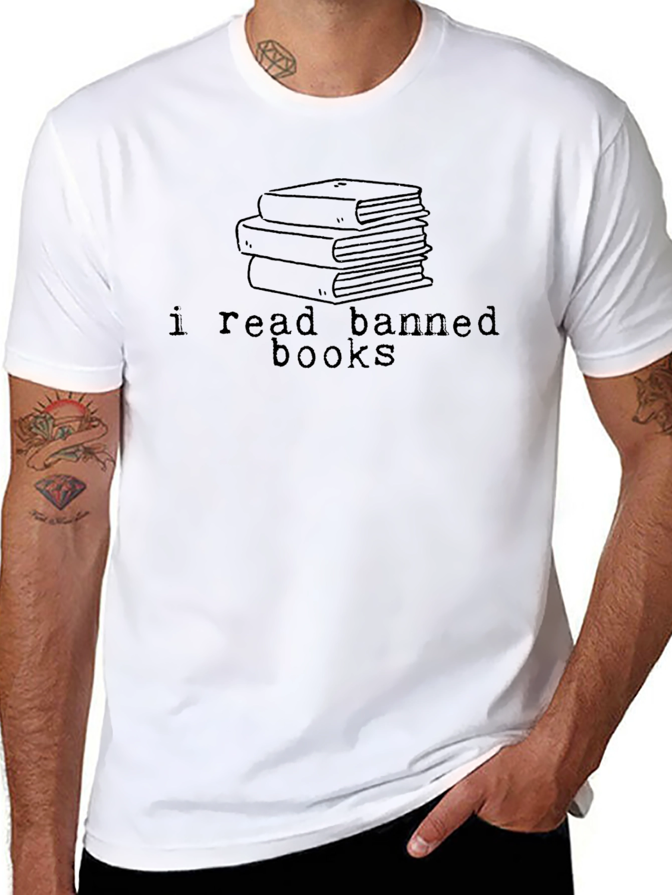 I Read Banned Books T-Shirt - Black