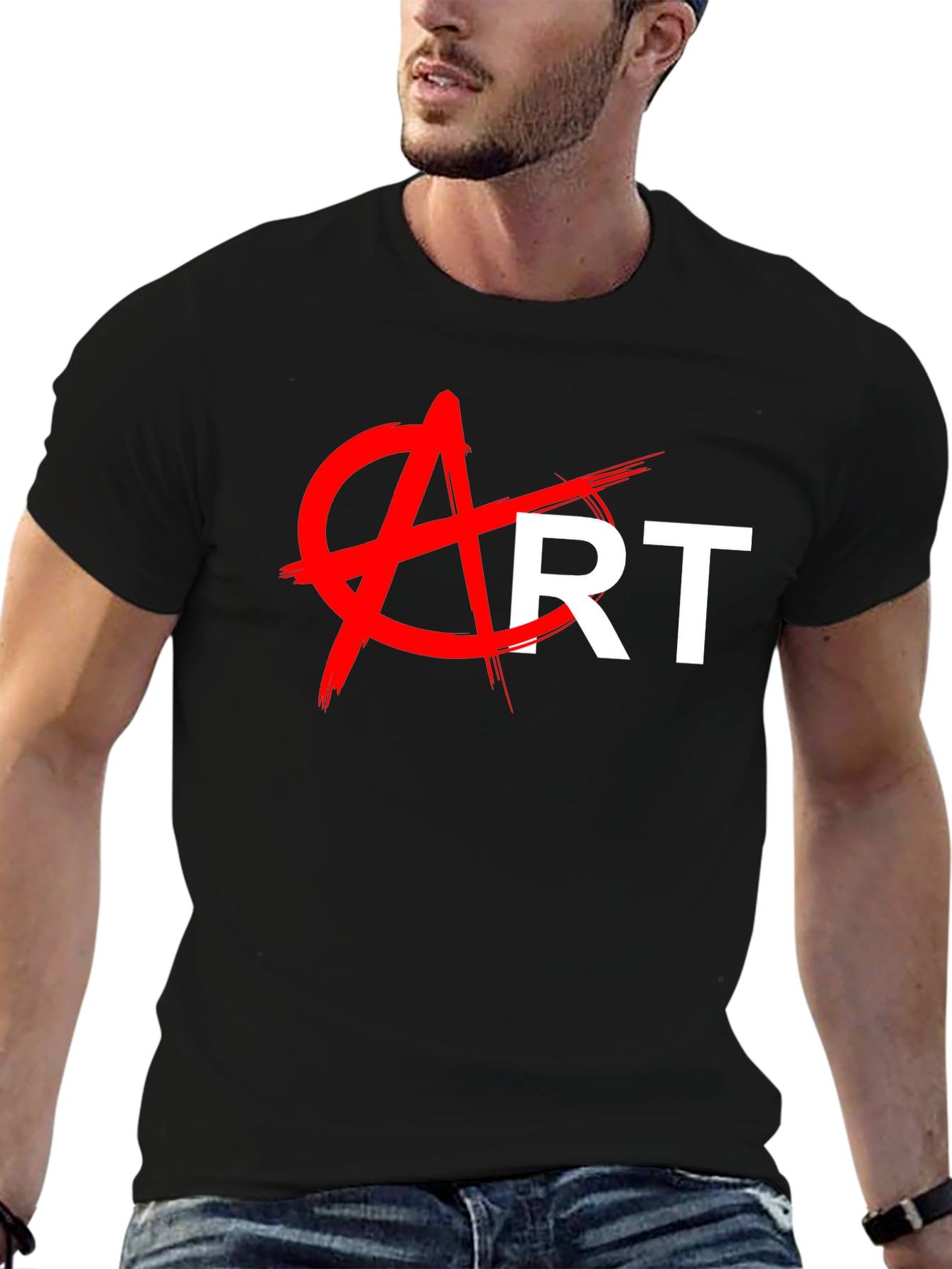 Anti-Art Graphic Tee - Bold Statement T-Shirt