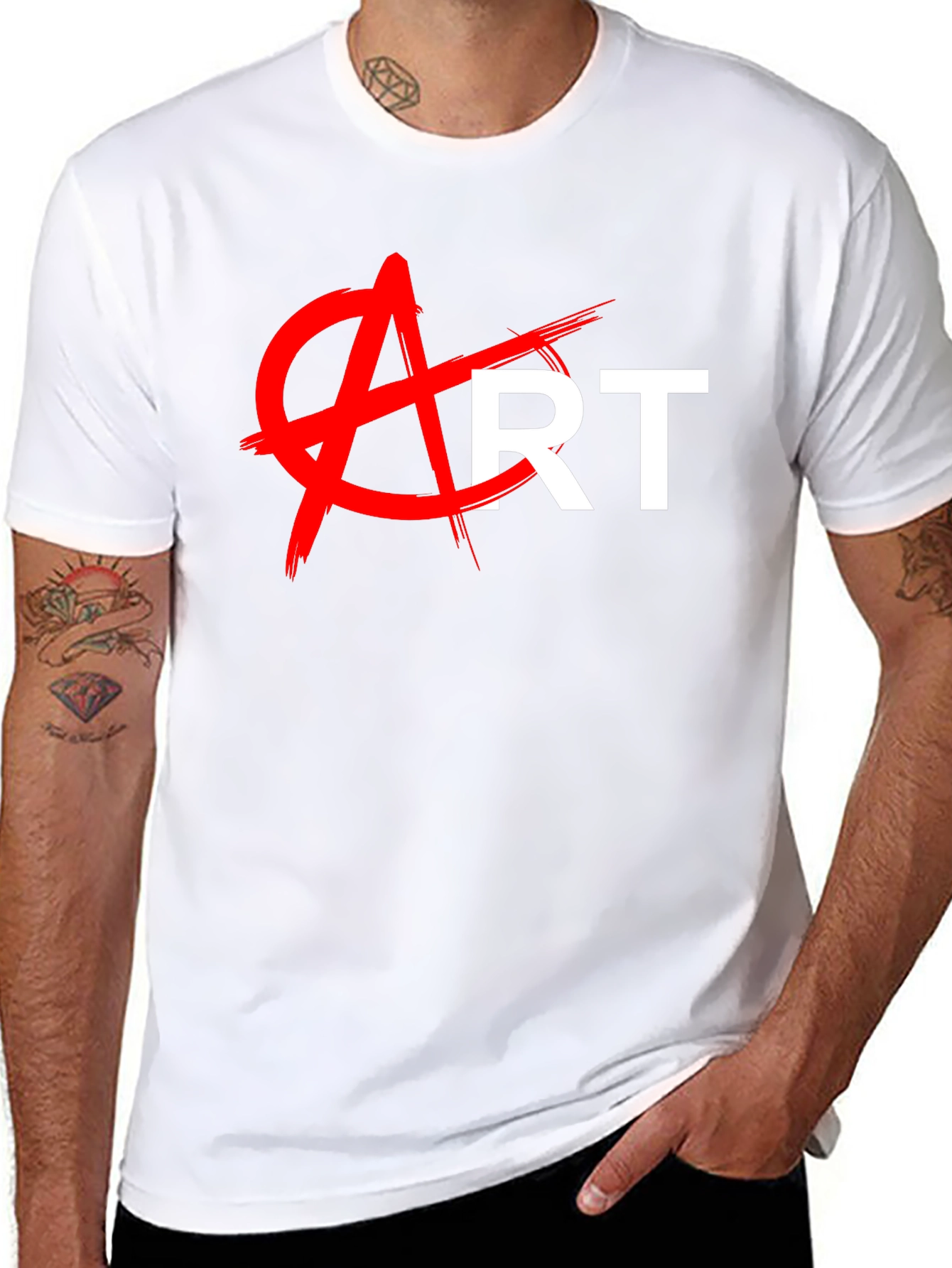 Anti-Art Graphic Tee - Bold Statement T-Shirt