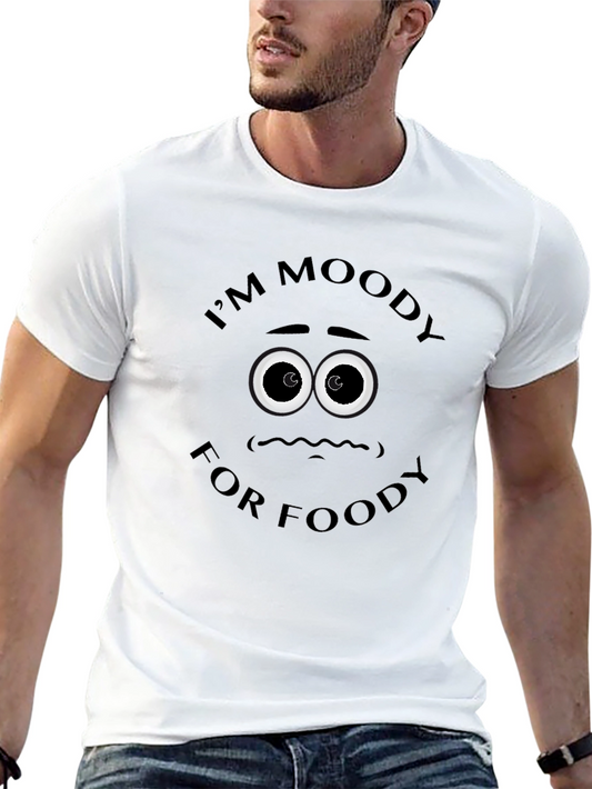 Moody for Foody Black Graphic T-Shirt