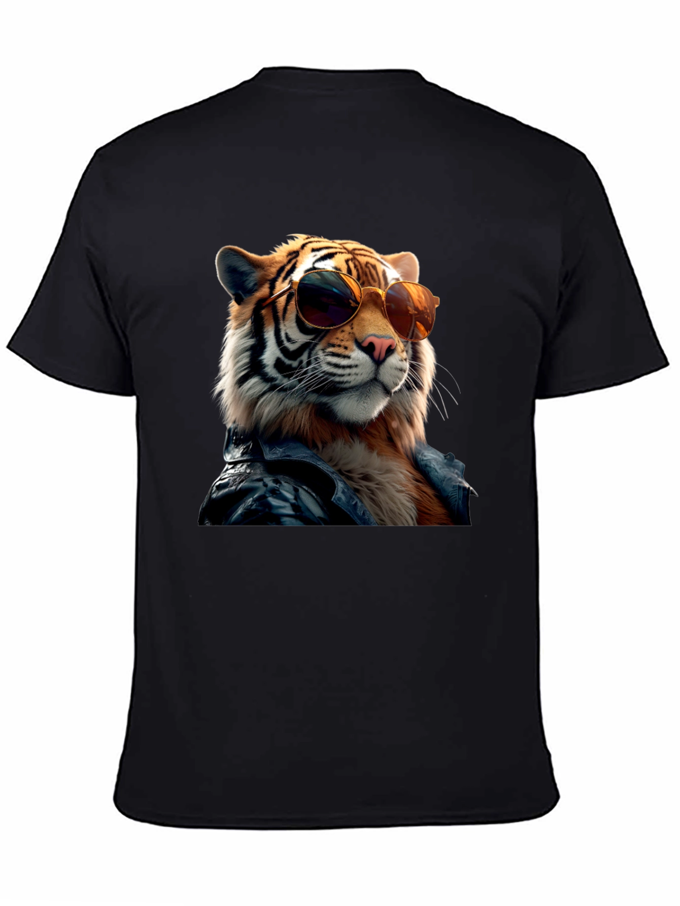 Cool Tiger Graphic Tee - Black T-Shirt