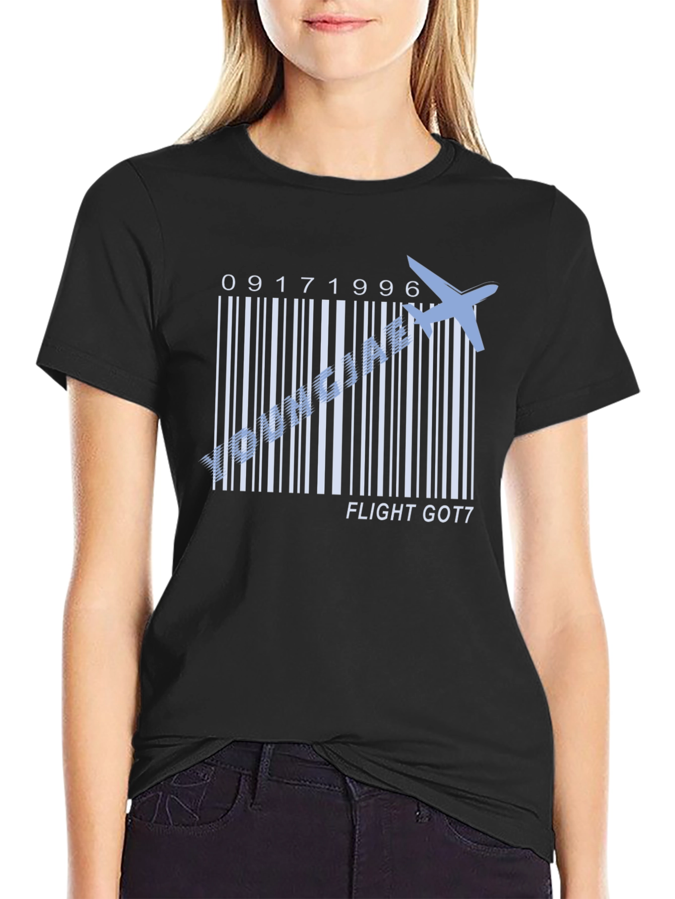 GOT7 Flight Graphic Black T-Shirt