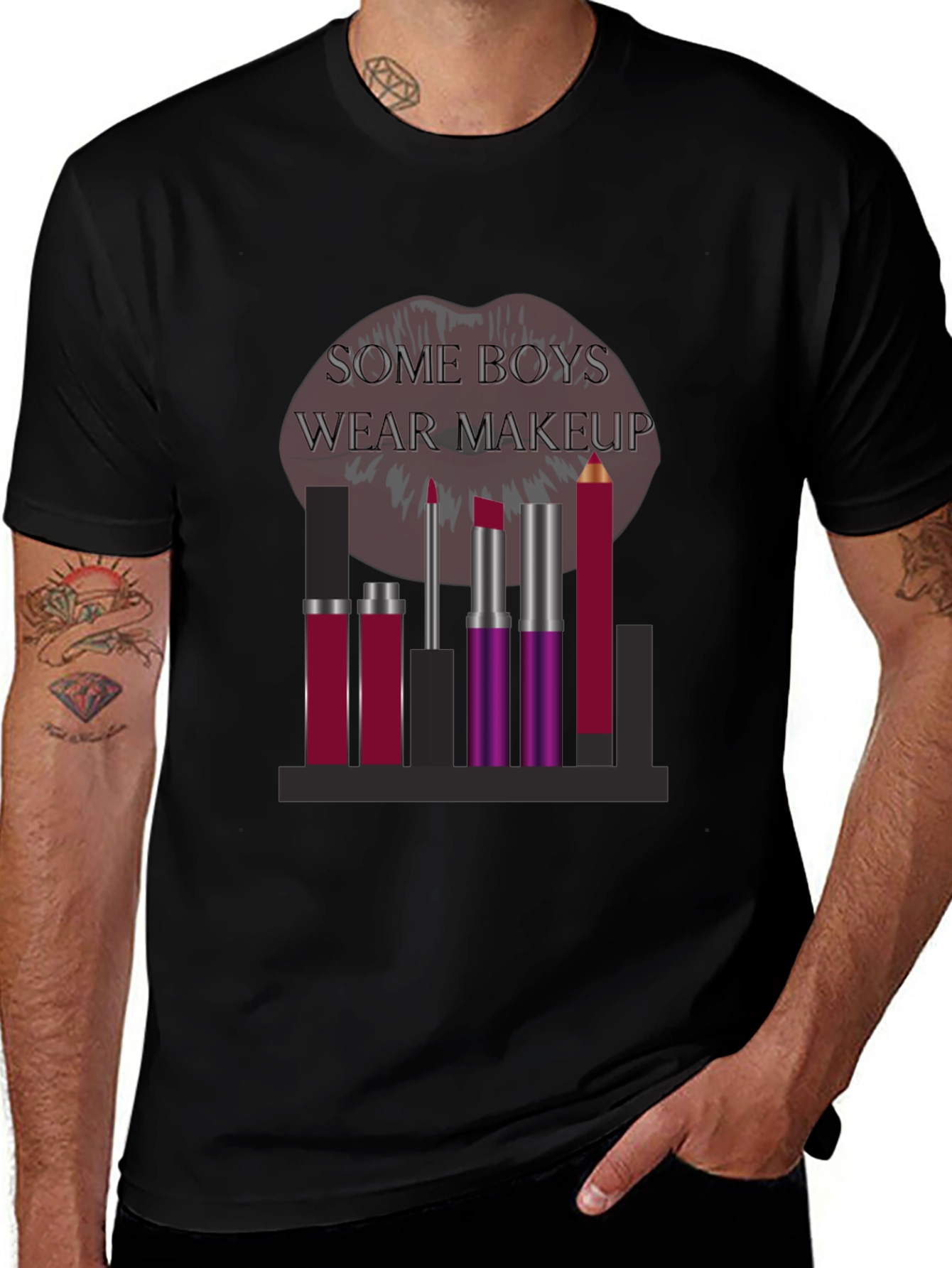 Some Boys Wear Makeup Graphic Tee