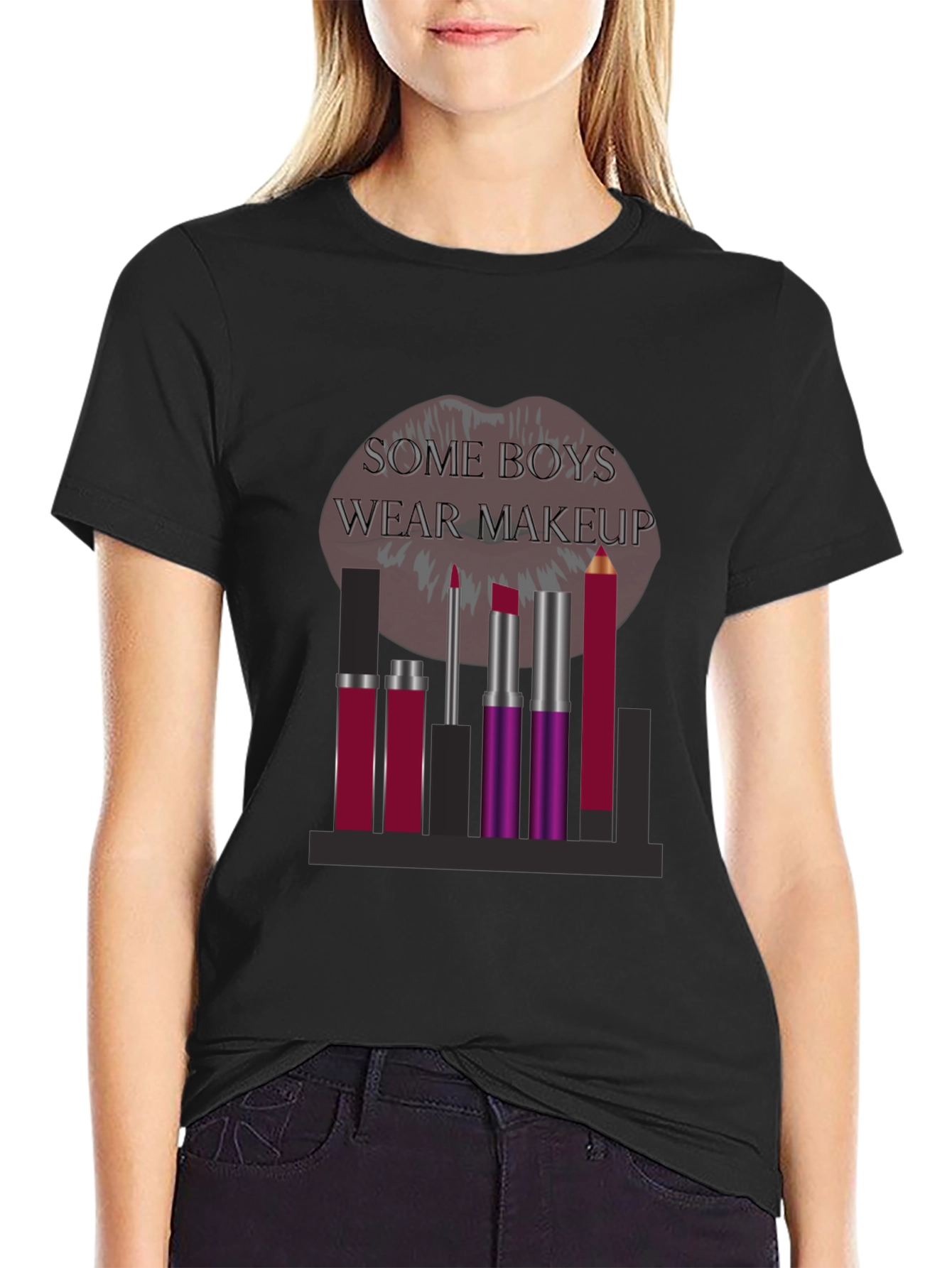 Some Boys Wear Makeup Graphic Tee