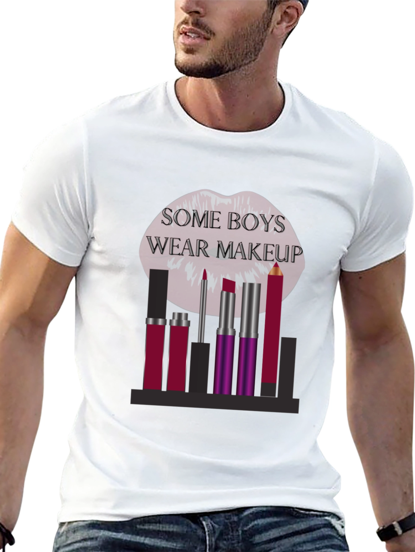 Some Boys Wear Makeup Graphic Tee
