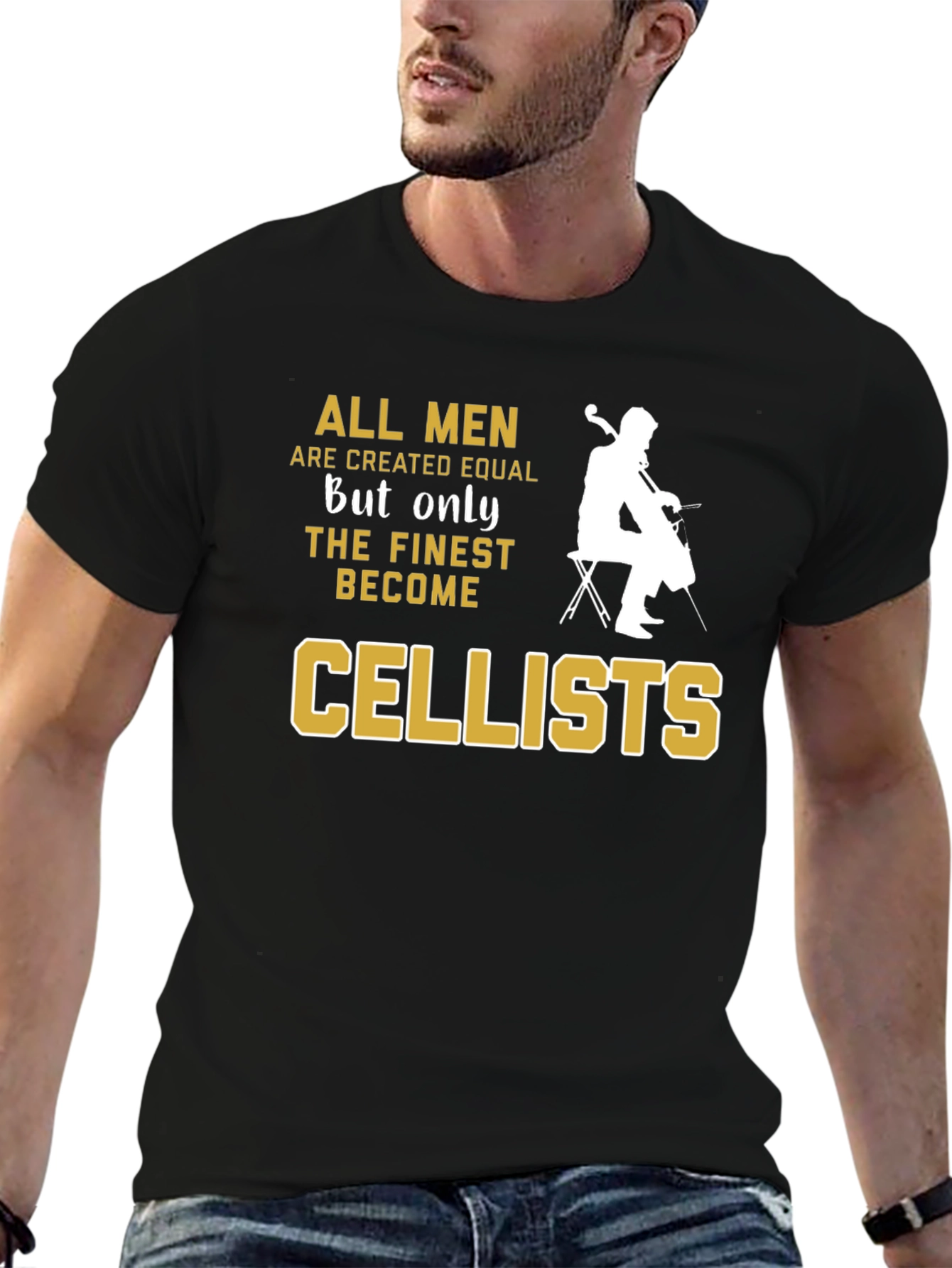 All Men Are Created Equal Cellist T-Shirt