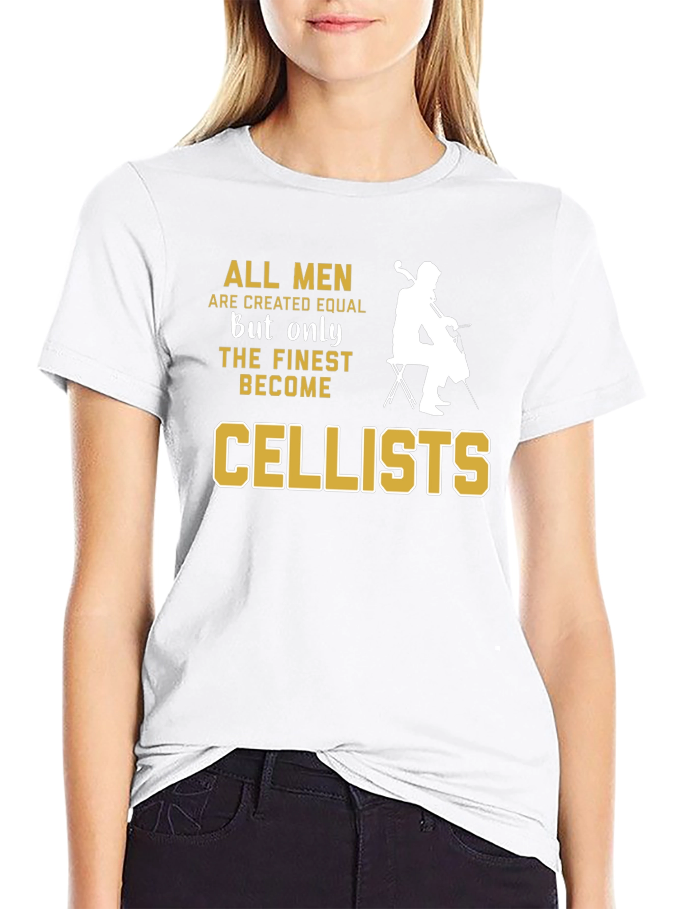 All Men Are Created Equal Cellist T-Shirt