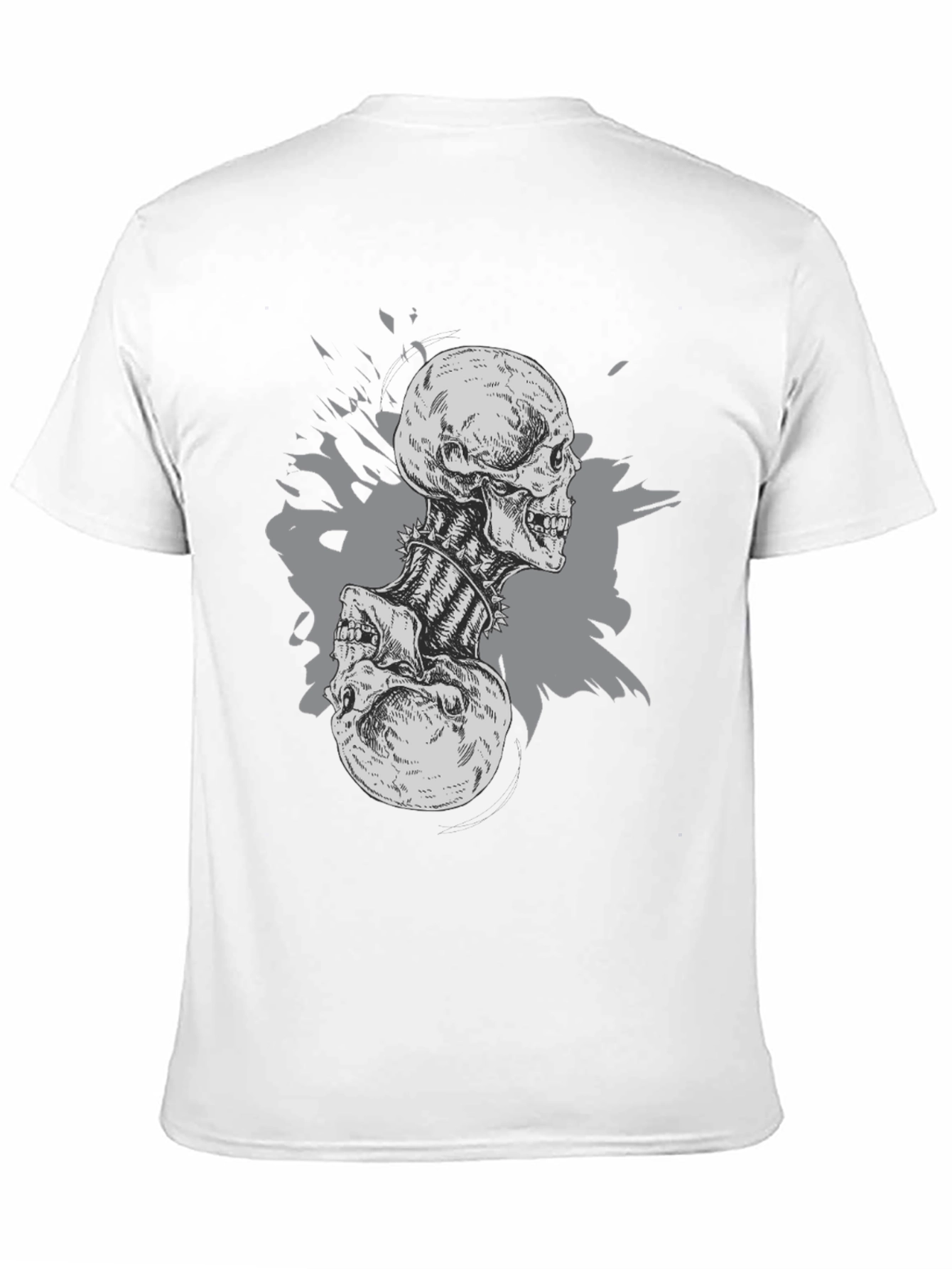 Skull Graphic Print Black T-Shirt