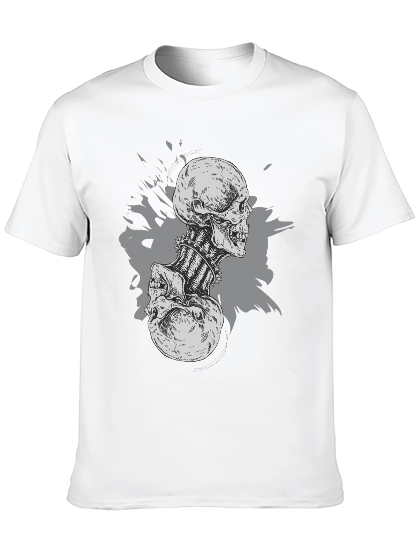 Skull Graphic Print Black T-Shirt