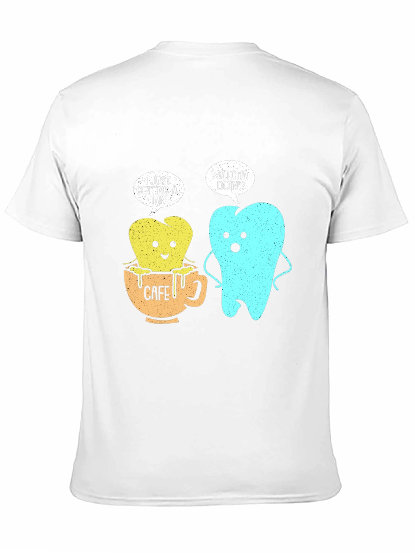 Funny Tooth Cafe Au Tan Graphic T-Shirt