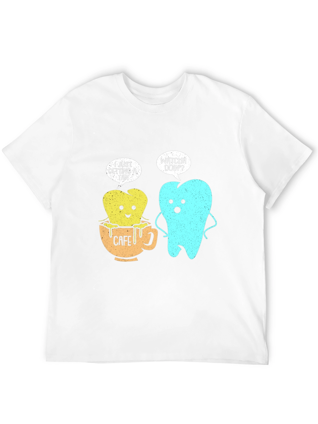 Funny Tooth Cafe Au Tan Graphic T-Shirt