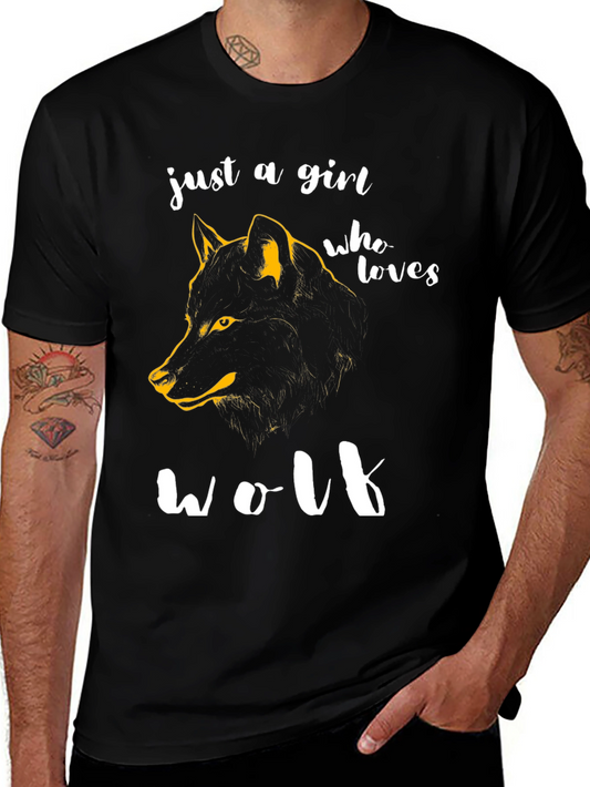 Just A Girl Who Loves Wolf T-Shirt