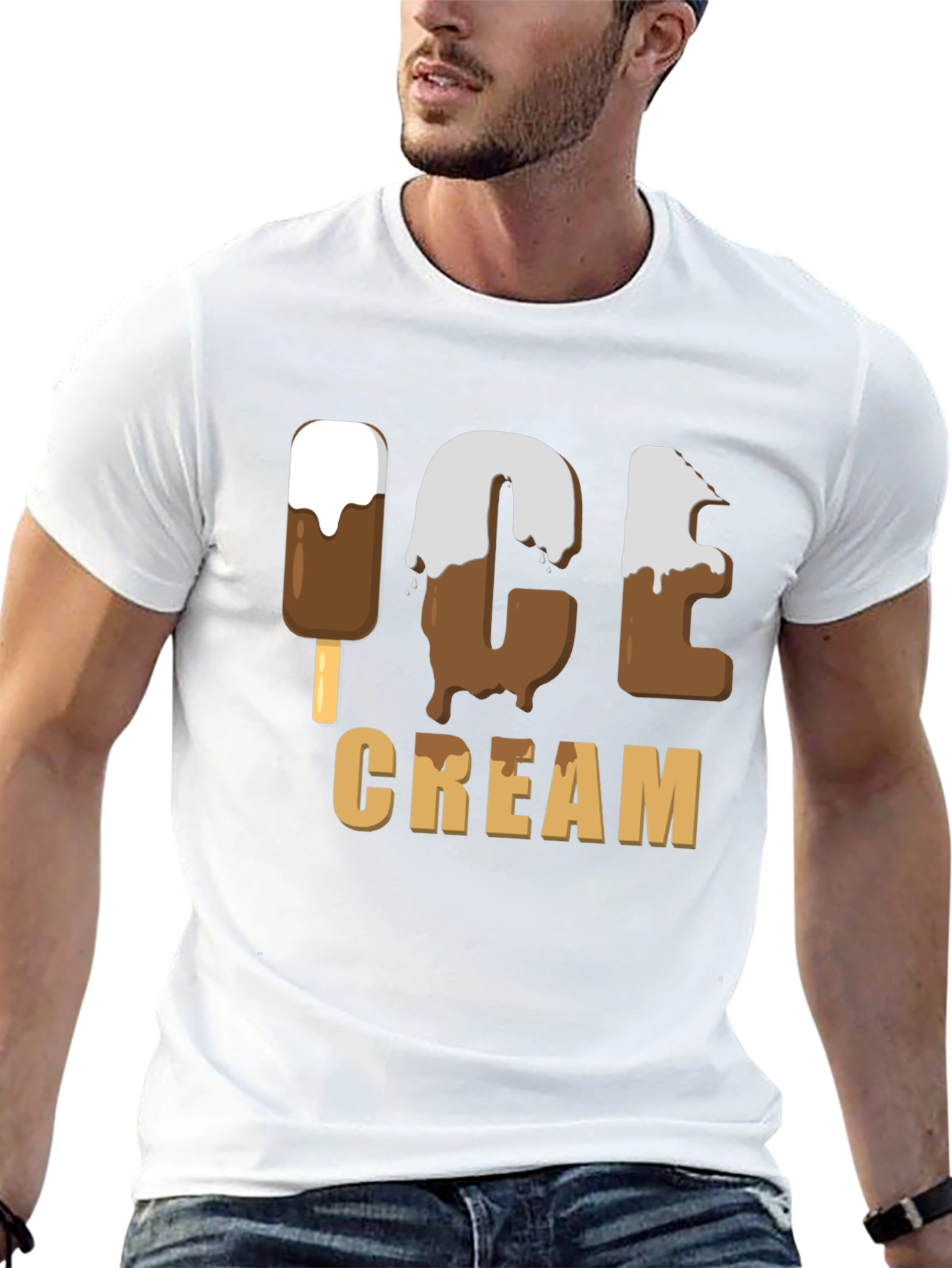 Ice Cream Graphic T-Shirt - Novelty Tee