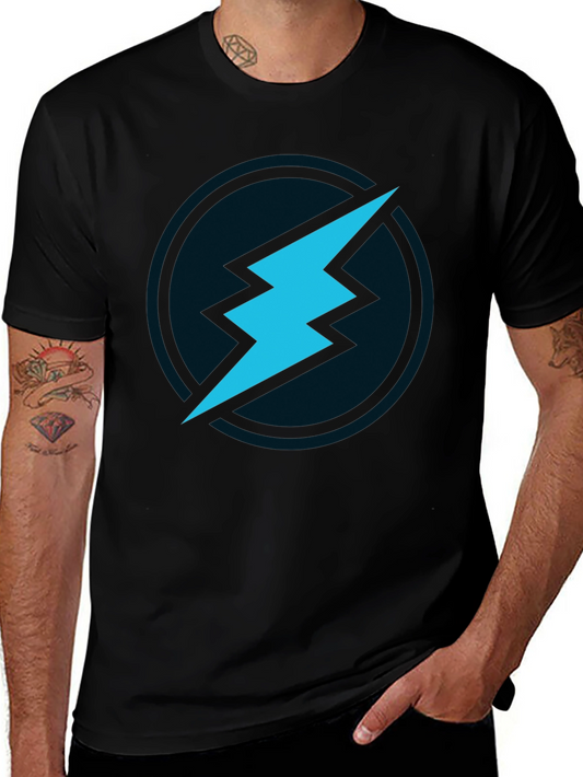 Electric Blue Bolt Tee - Stylish Graphic T-Shirt
