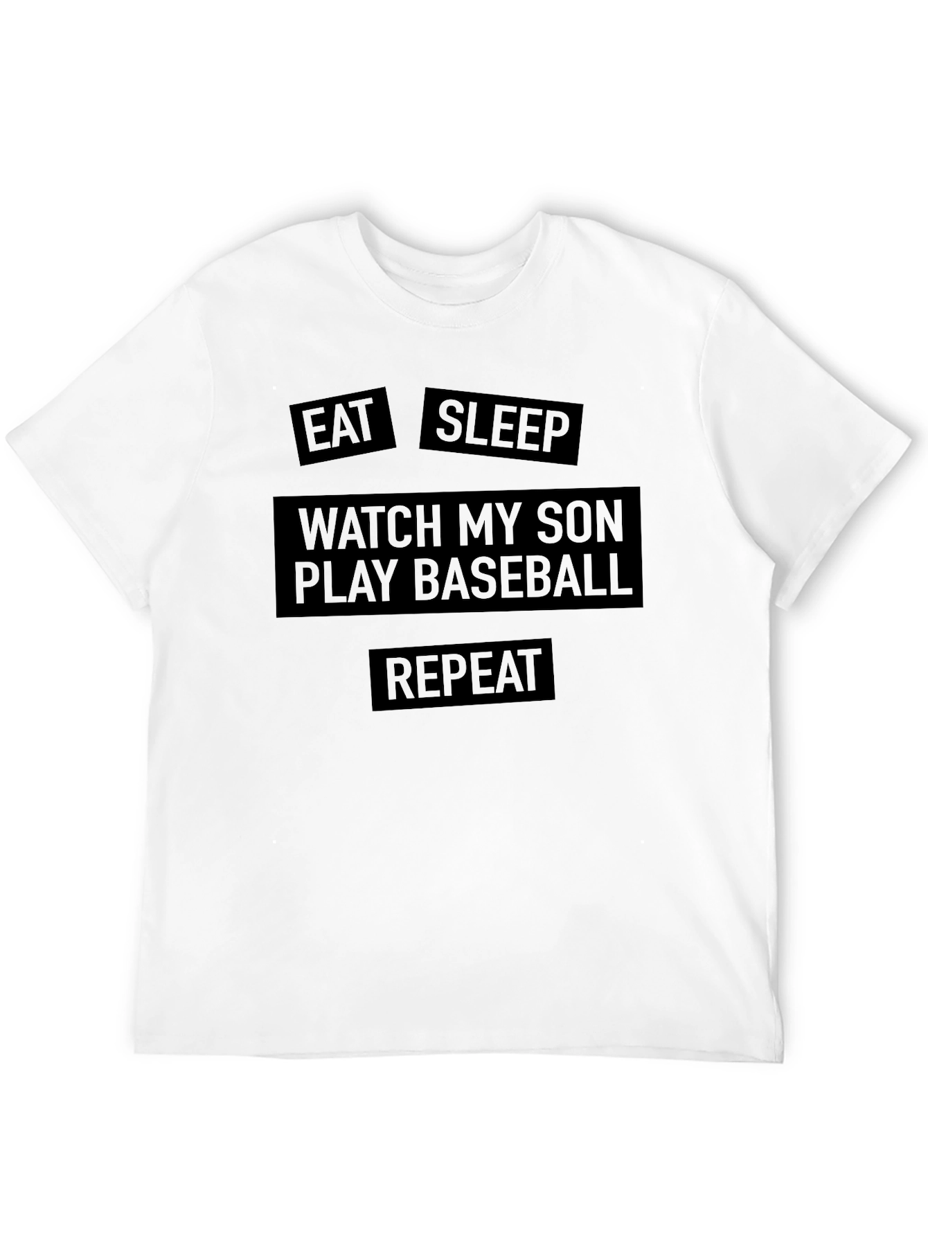 Eat Sleep Watch My Son Play Baseball Mens T-Shirt