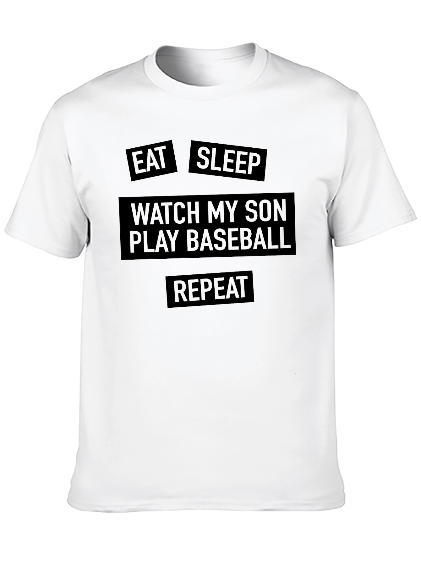 Eat Sleep Watch My Son Play Baseball Mens T-Shirt